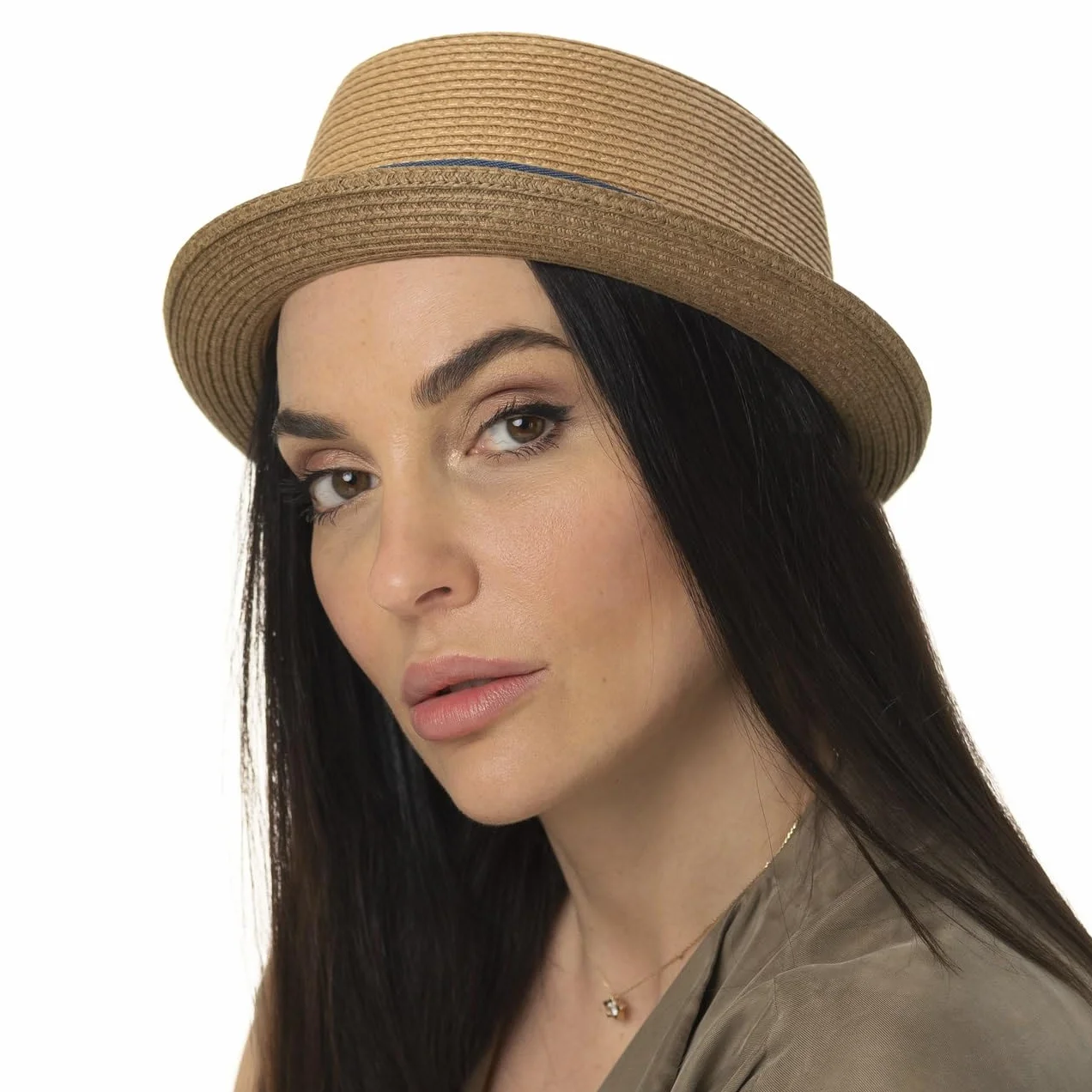STETSON Licano kapelusz pork pie slomkowy ochrona UV Unisex Wiosna Lato