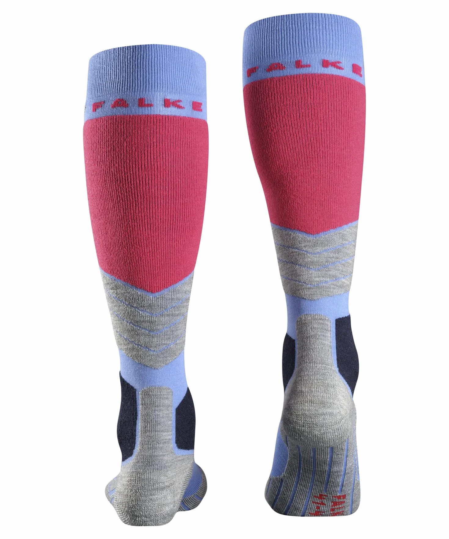 FALKE Kobiety Skarpety narciarskie SK2 Intermediate W Kh Wełna ciepłe grube 1 Para, Niebieski Blue Note 6545, 37-38