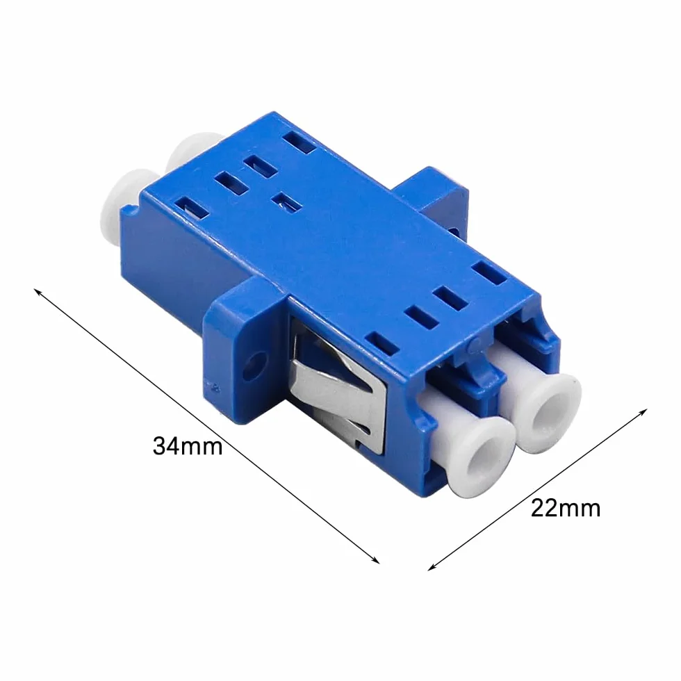 DollaTek 10 sztuk ?wiat?owodowych LC do LC jednomodowy adapter UPC Duplex ?wiat?owodowy przed?u?acz/?wiat?owód LC ??cznik serii
