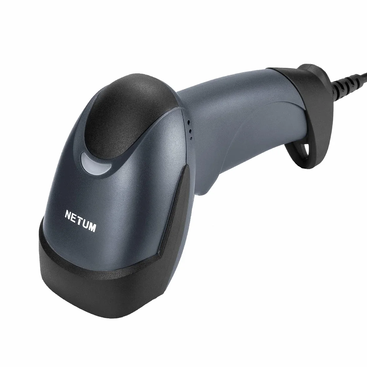 NETUM Ręczny laserowy skaner kodów kreskowych 1D, 32-bitowy, przewodowy czytnik kabli USB, A4, supermarket do systemu POS - NT-M1