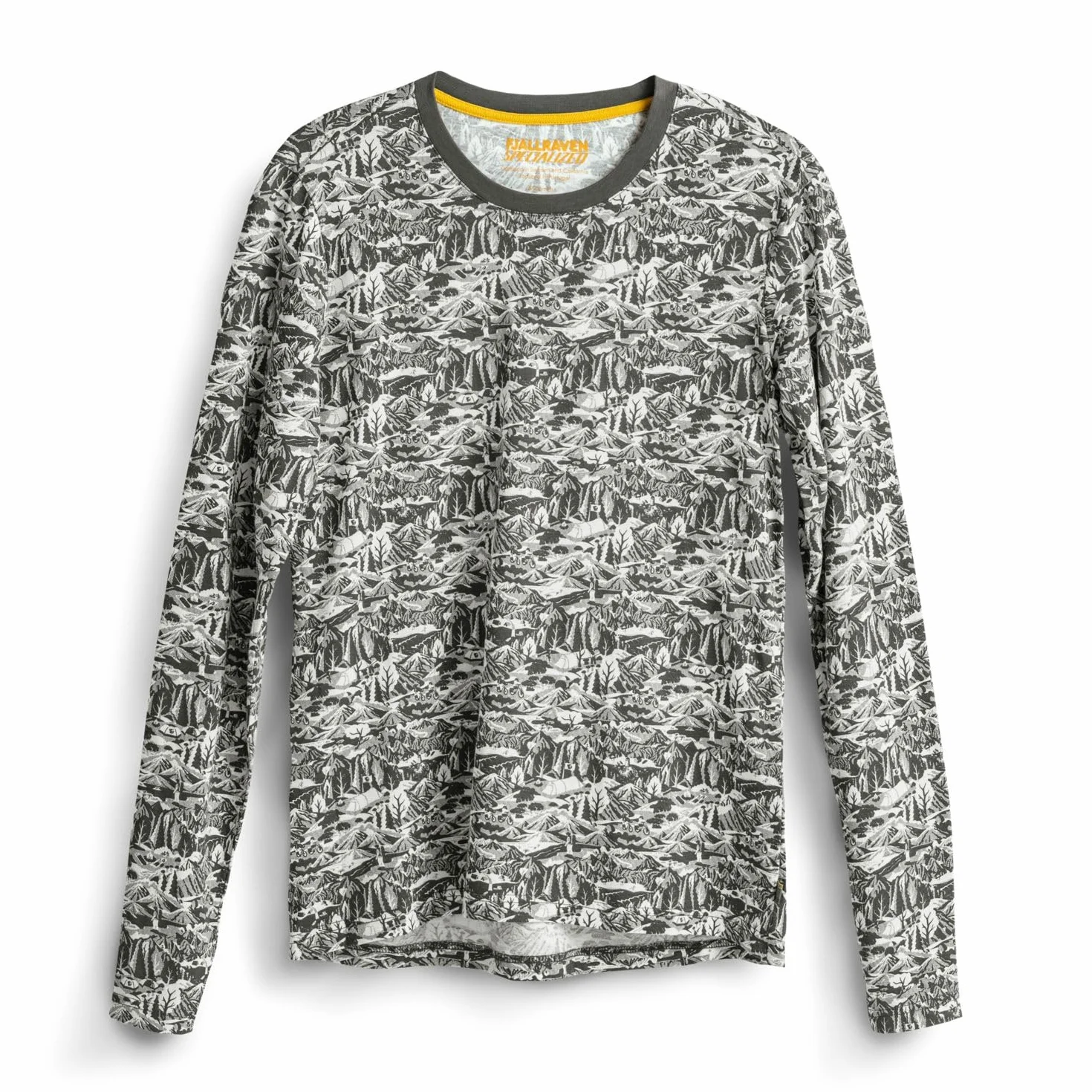 Fjällräven CaliSwe damska koszulka z długim rękawem z bawełny organicznej, czarny/Eggshell, M, Czarny/Eggshell, M