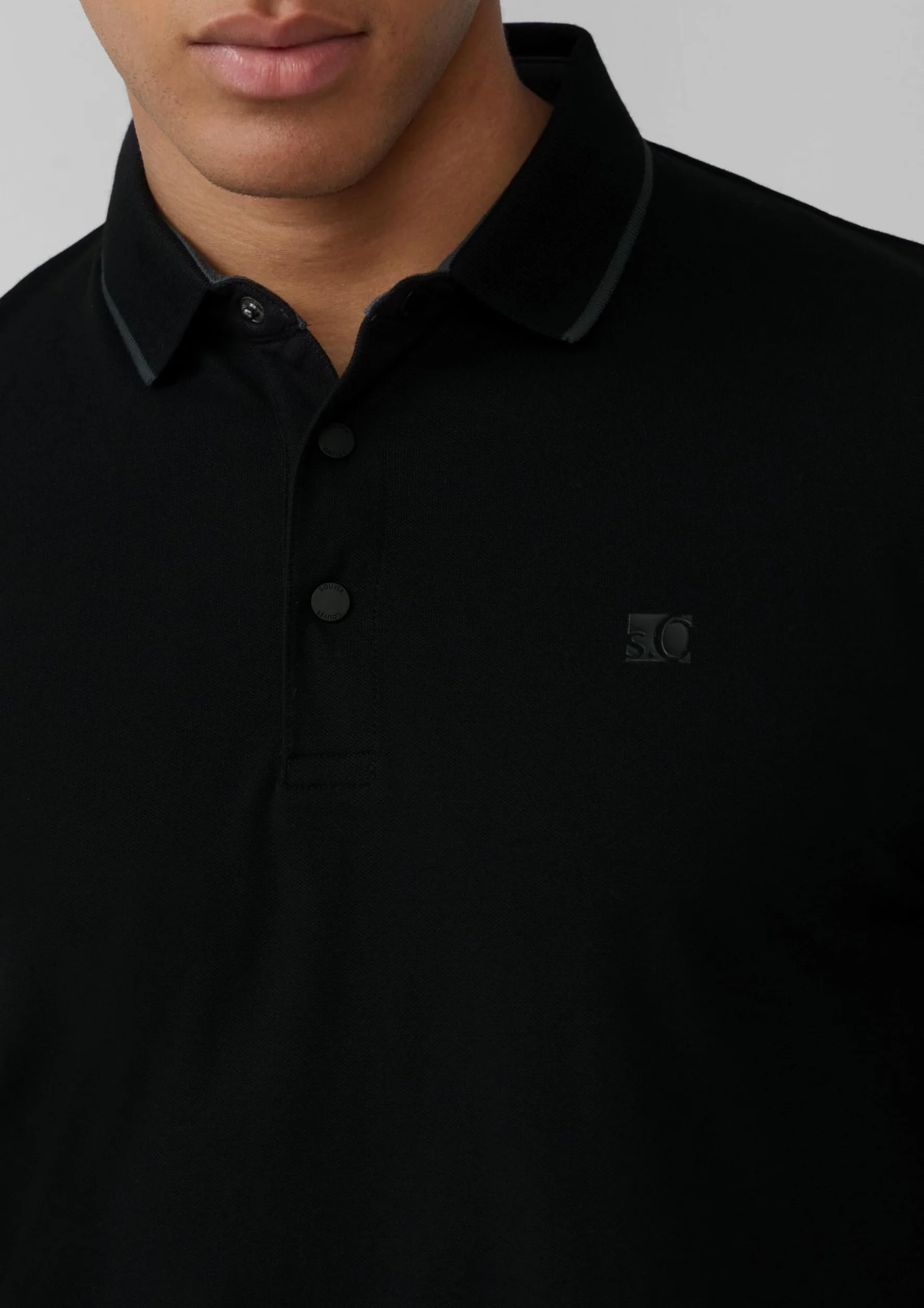 s.Oliver Męska koszulka polo sportowa, czarny, XL