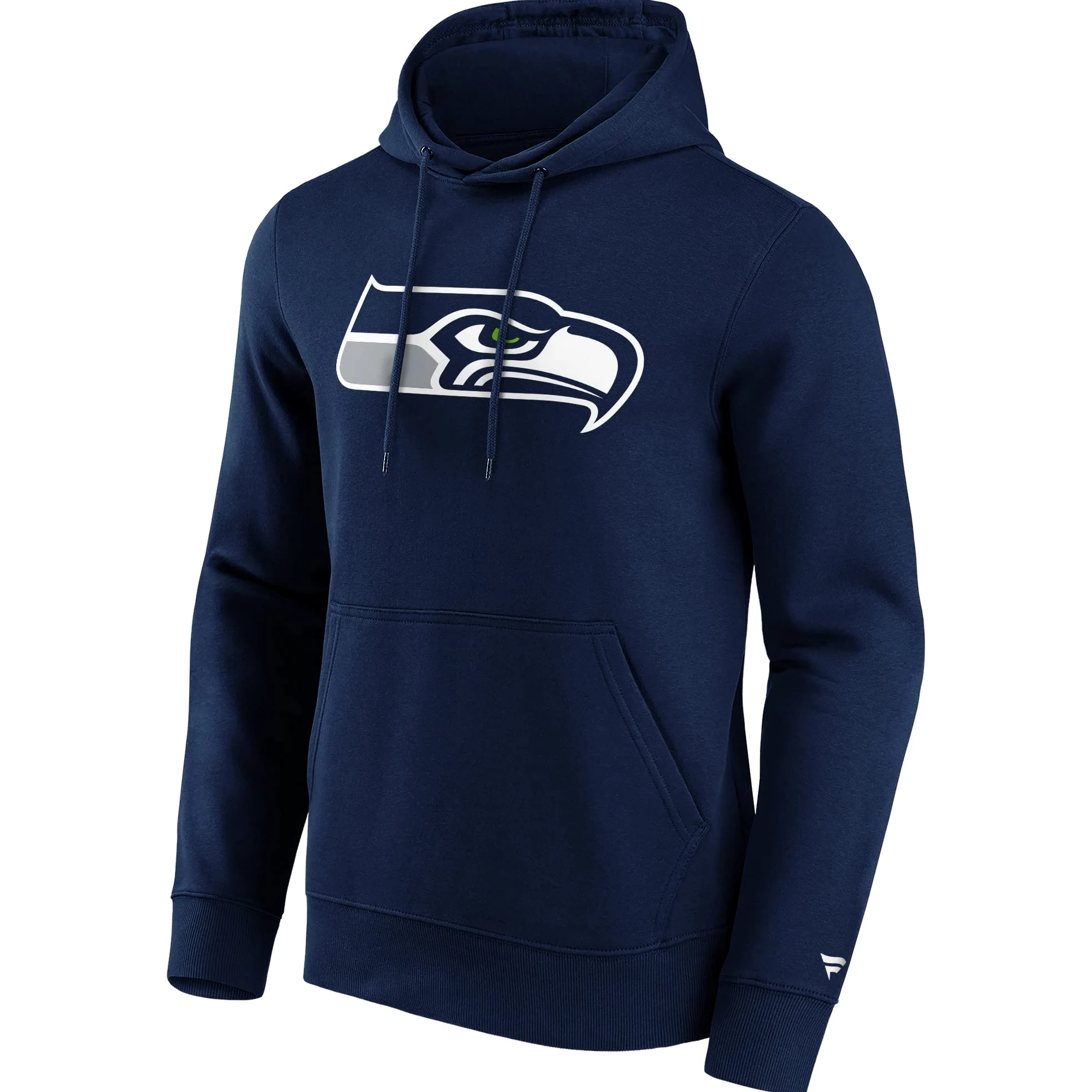 Fanatics Seattle Seahawks Mid Essentials Crest bluza z kapturem męska, ciemnoniebieska/biała, S