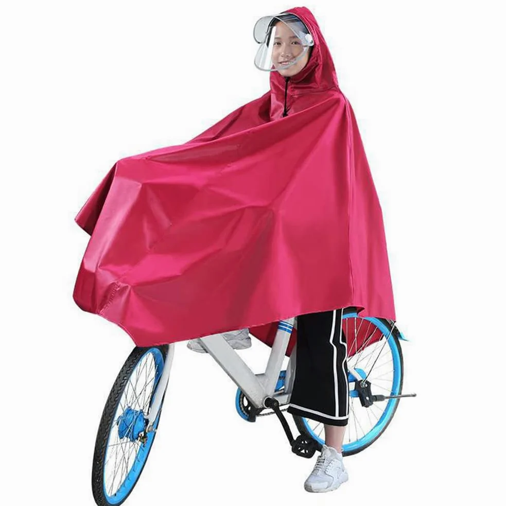 Płaszcz przeciwdeszczowy na rower, Płaszcz przeciwdeszczowy na rower elektryczny, Poncho na rower Gruba tkanina Oxford Wodoodporna peleryna przeciwdeszczowa Płaszcz przeciwdeszczowy na hulajnogę