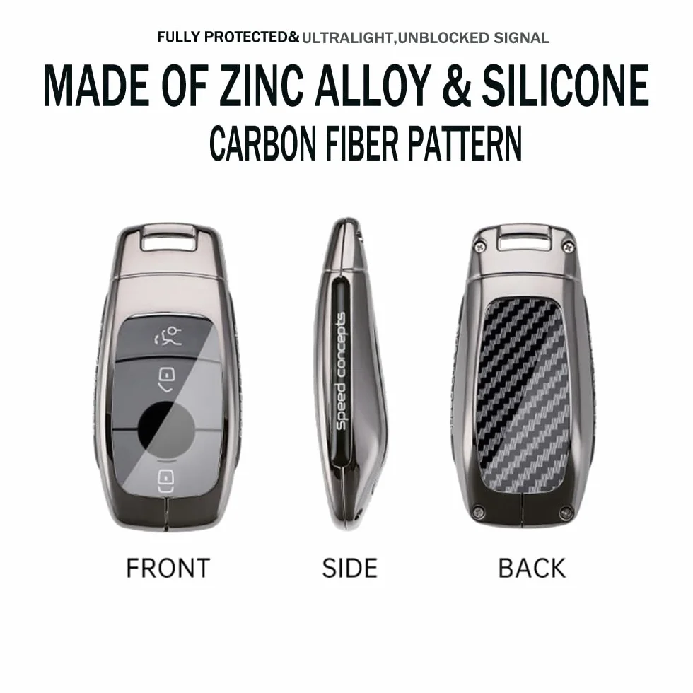 Etui na kluczyki Mercedes Keyless go, etui na kluczyki samochodowe, pasuje do Benz A C E G S CLS klasa AMG GLK GLC GLC GLE klasa E W213/S W223, organizer na klucze, elegancki i praktyczny