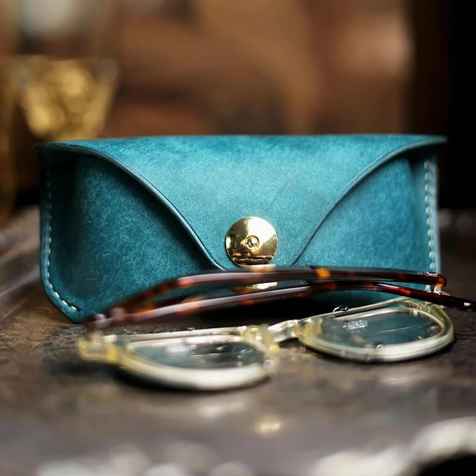 Skórzane etui na okulary przeciwsłoneczne, ręcznie robione etui na okulary retro, etui na okulary przeciwsłoneczne dla mężczyzn i kobiet