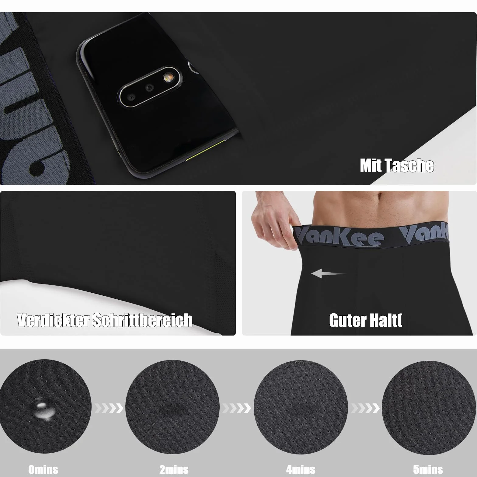 Męskie spodnie kompresyjne 3/4 z kieszeniami Sportowe legginsy do biegania Spodnie fitness Szybkoschnące spodnie do koszykówki Piłka nożna Joga Siłownia