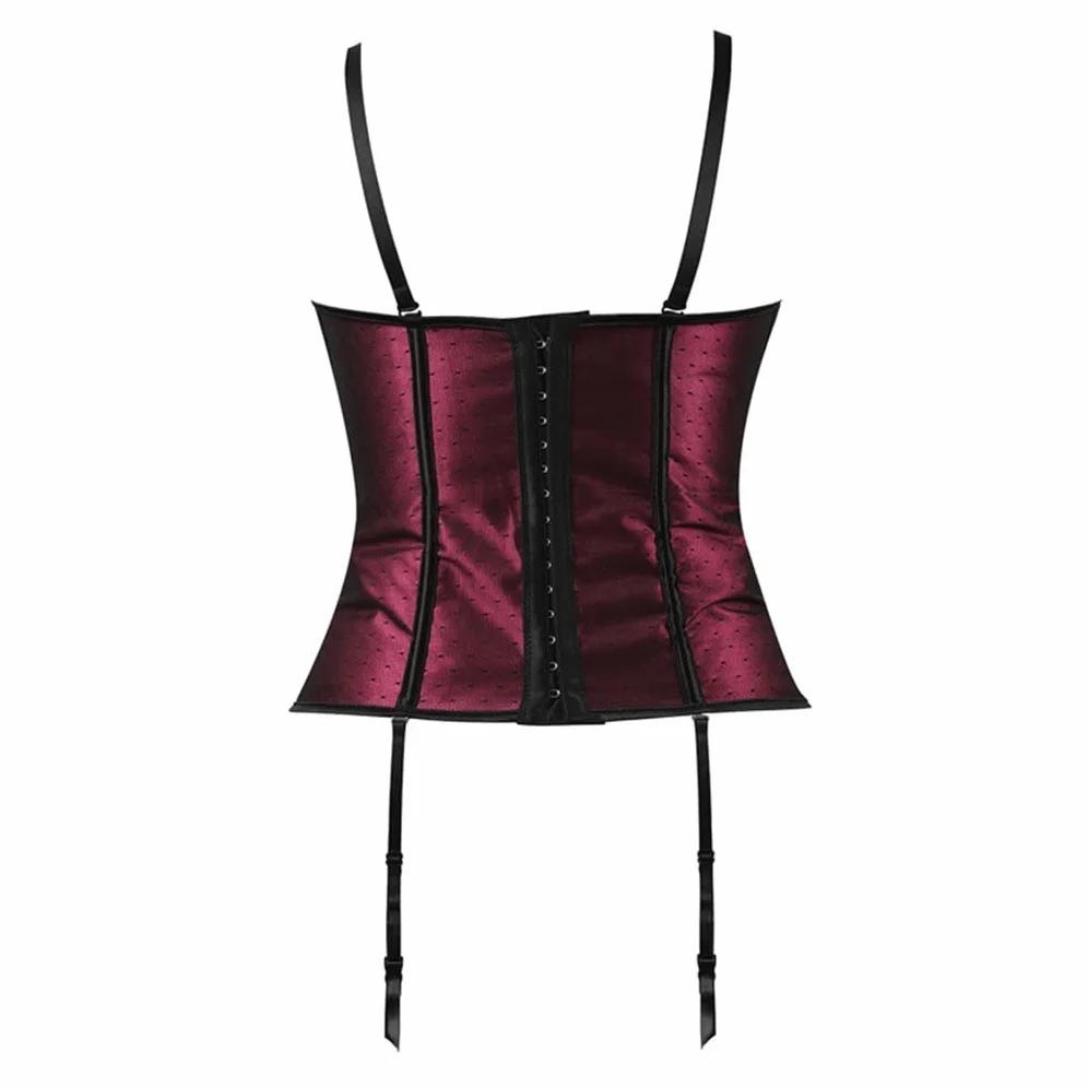 Panie Four Seasons Lace Polka Dot Brzuch Shapewear Pas do pończoch Podtrzymujący piersi Sexy Sling