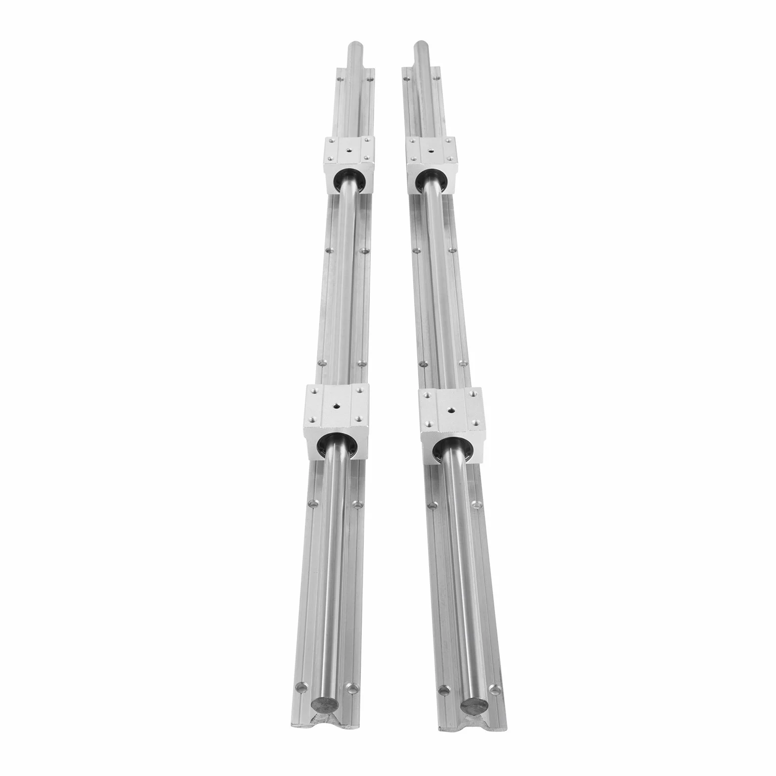 VEVOR prowadnica liniowa, SBR16 1000 mm zestaw ślizgowych łożysk liniowych, 2 szt. prowadnicy liniowej SBR16 prowadnice liniowe i 4 wózki SBR16UU, zestaw szyn prowadnic do frezarek CNC, tokarek itd.