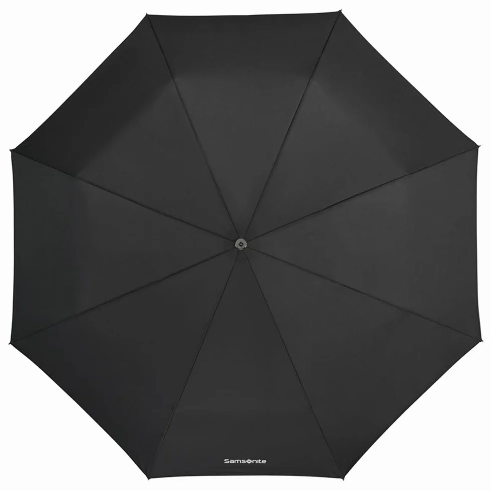 Samsonite Wood Classic S - 3 sekcja Auto Otwórz zamknięcie krótkiego parasola, 27 cm, czarny