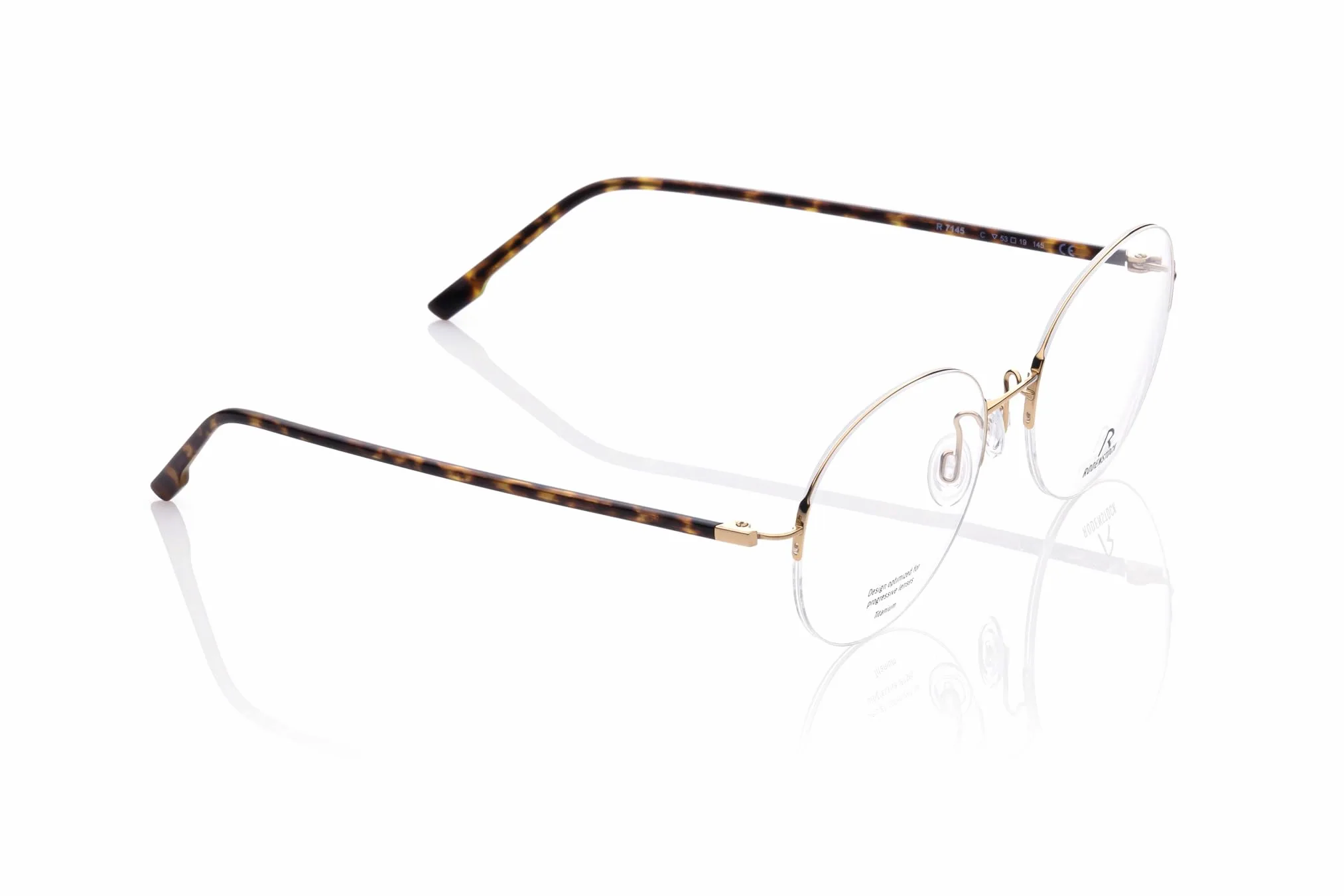 Rodenstock R7145 Rama okularów C000 gold, havana 51/19/140 UNISEX