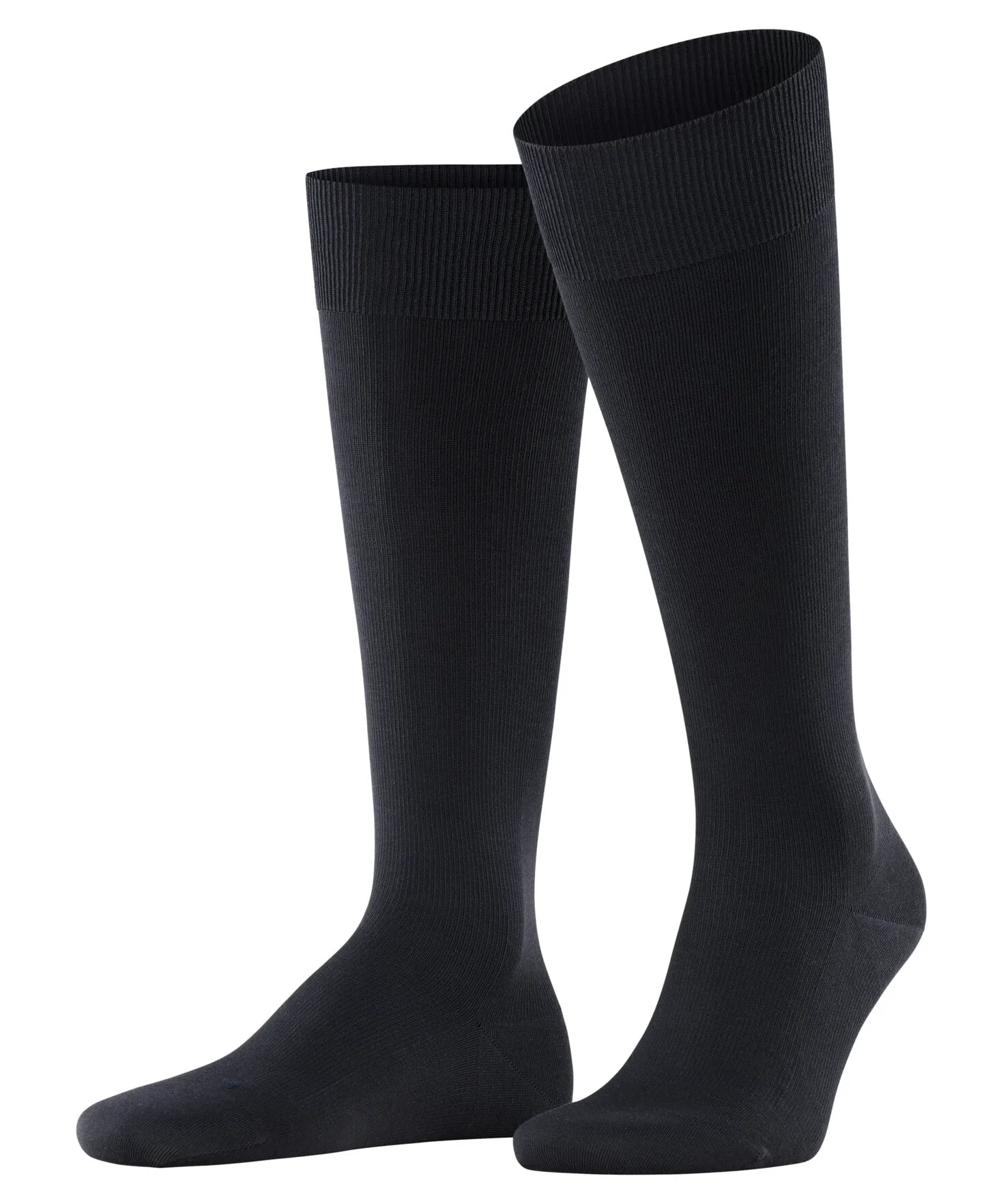 FALKE Mężczyźni Podkolanówki Ultra Energizing M Kh Bawełna kompresyjne 1 Para, Niebieski Dark Navy 6370, 41-42