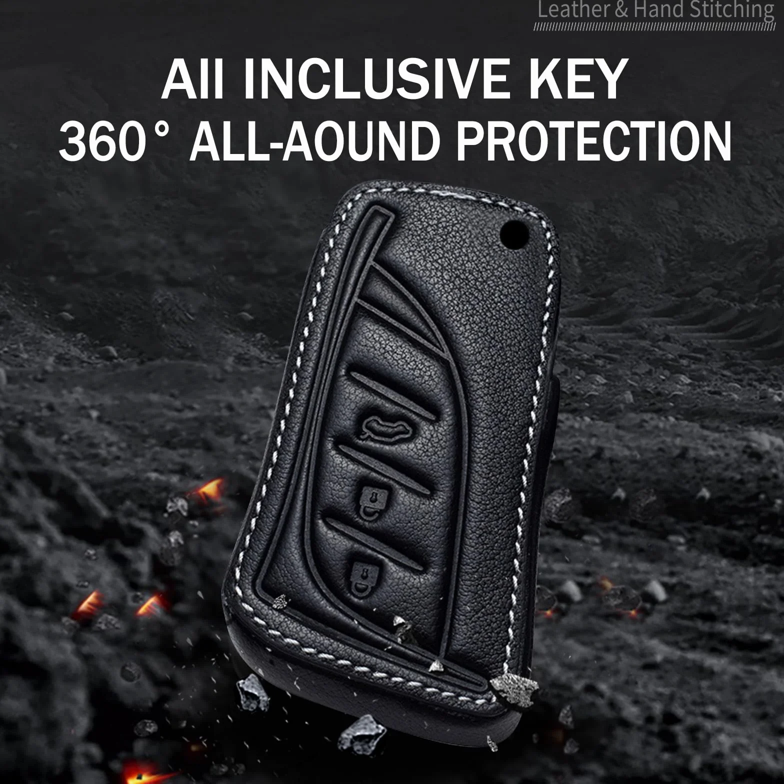 Ontto Etui na kluczyki samochodowe pasuje do Lexus LBX UX 300e GX460 ES250 ES300h LC500h UX200h UX250h NX300h 2020-2025, etui na klucze z poliuretanowe skóry, osłona kluczy, zabezpieczenie kluczy 3