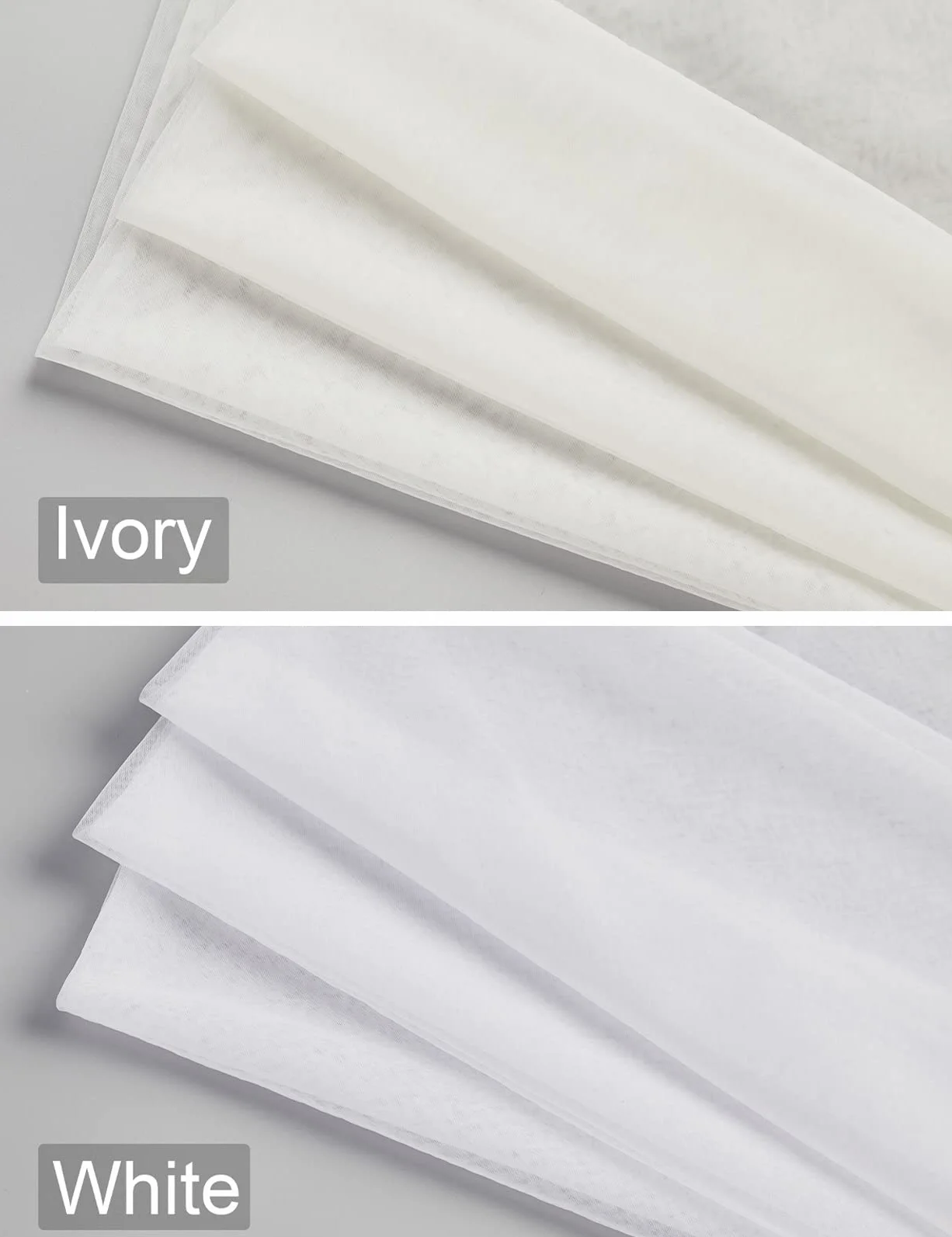 Welon Ślubny Biały Kość Słoniowa Prosty Koronka Haft Krawędź 1 Płaszcz Miękki Tiul Z Grzebień, Jasna kość słoniowa, Longitud de Dedo: 102CM
