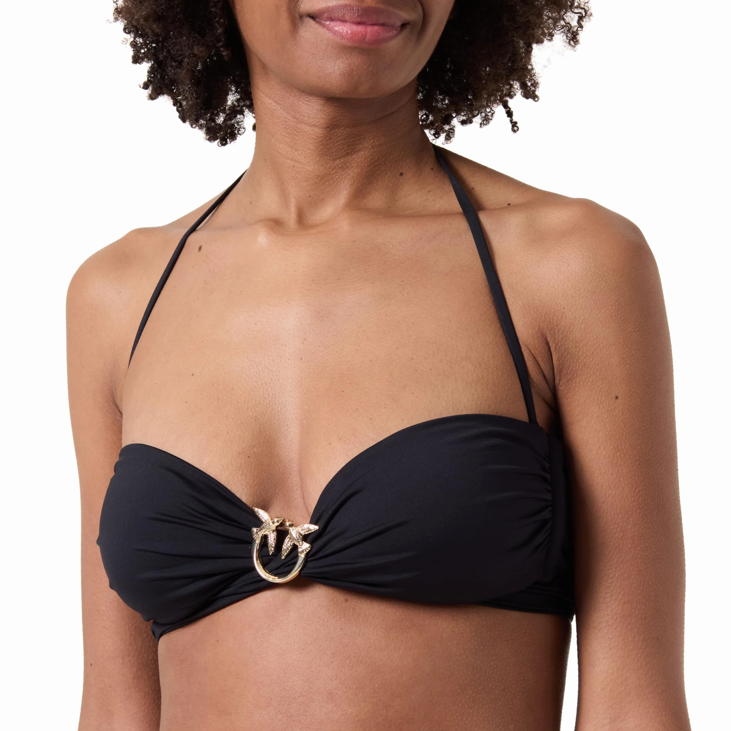 Pinko Top bikini Kobiety Amaryllis Top Bikini Tecno Jersey Z Pierścieniem Ptaki