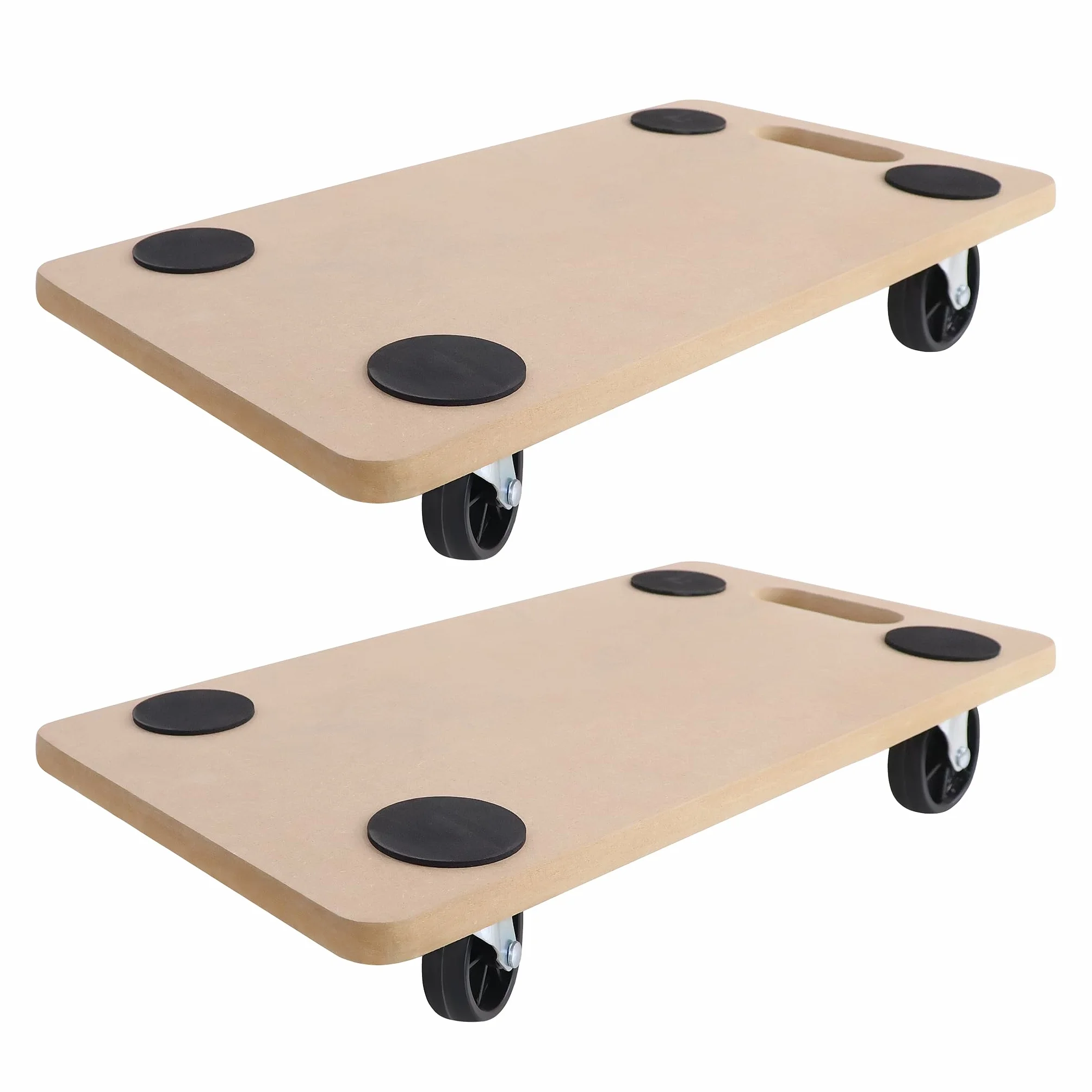 UISEBRT 2 rolki transportowe 580 x 290 x 108 mm, transport, z płyty MDF, do transportu mebli, do przeprowadzki, transportu mebli – nośność 200 kg