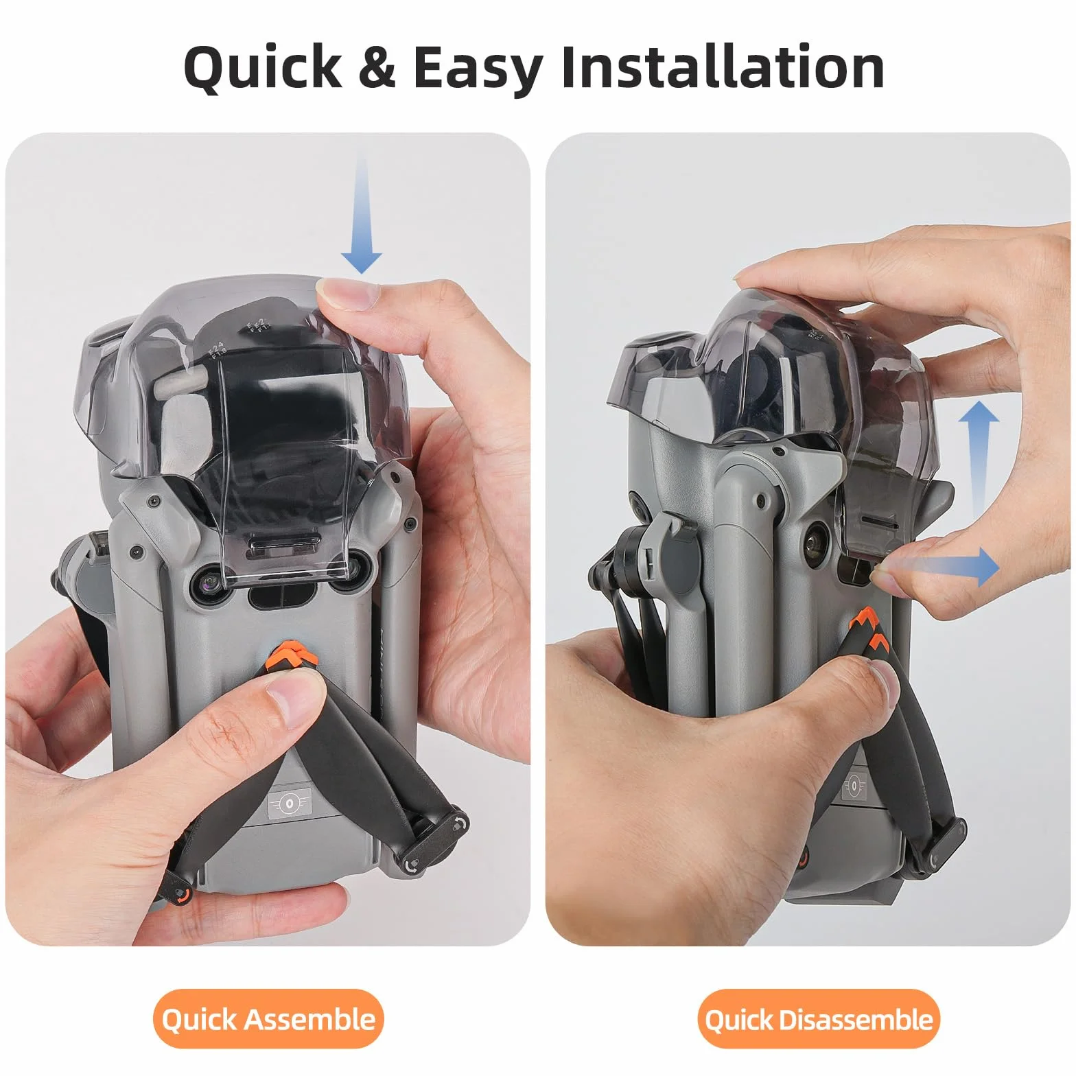 Osłona na gimbal do DJI Mini 5 Pro, pyłoszczelna, odporna na zarysowania osłona obiektywu aparatu, kaptur, osłona gimbala, kompatybilna z akcesoriami do dronów DJI Mini 5 Pro