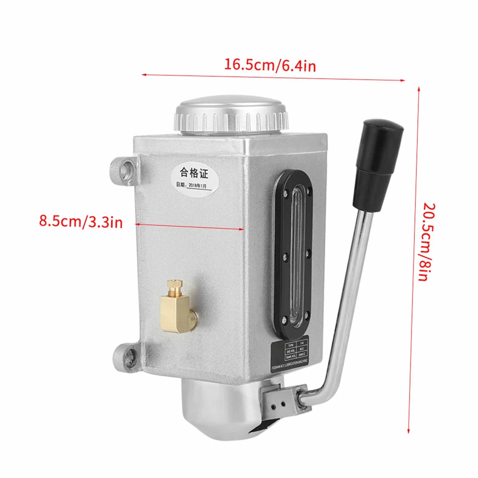 Pompa do ręcznego smarowania 500 cc CNC 4 mm podwójne porty do wiercenia tokarskiego