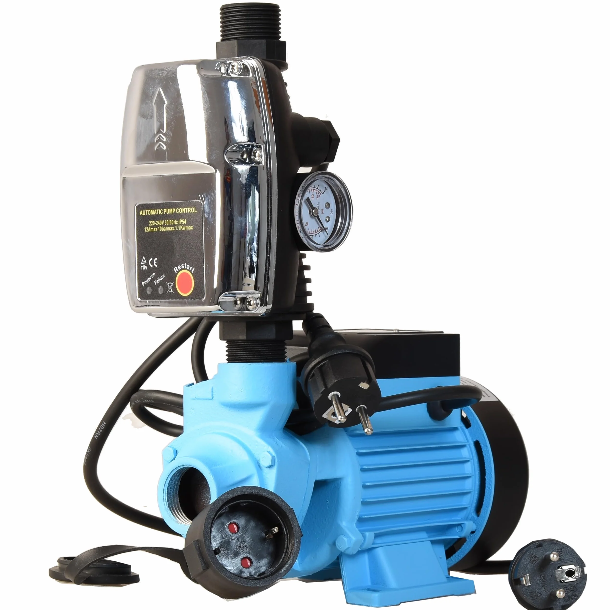 Pompa Hydroforowa AQB 60 (370 W, 2100 l/h, max. podnoszenie 39 m) Powierzchniowa Ssąca do Wody z Automatem Sterującym
