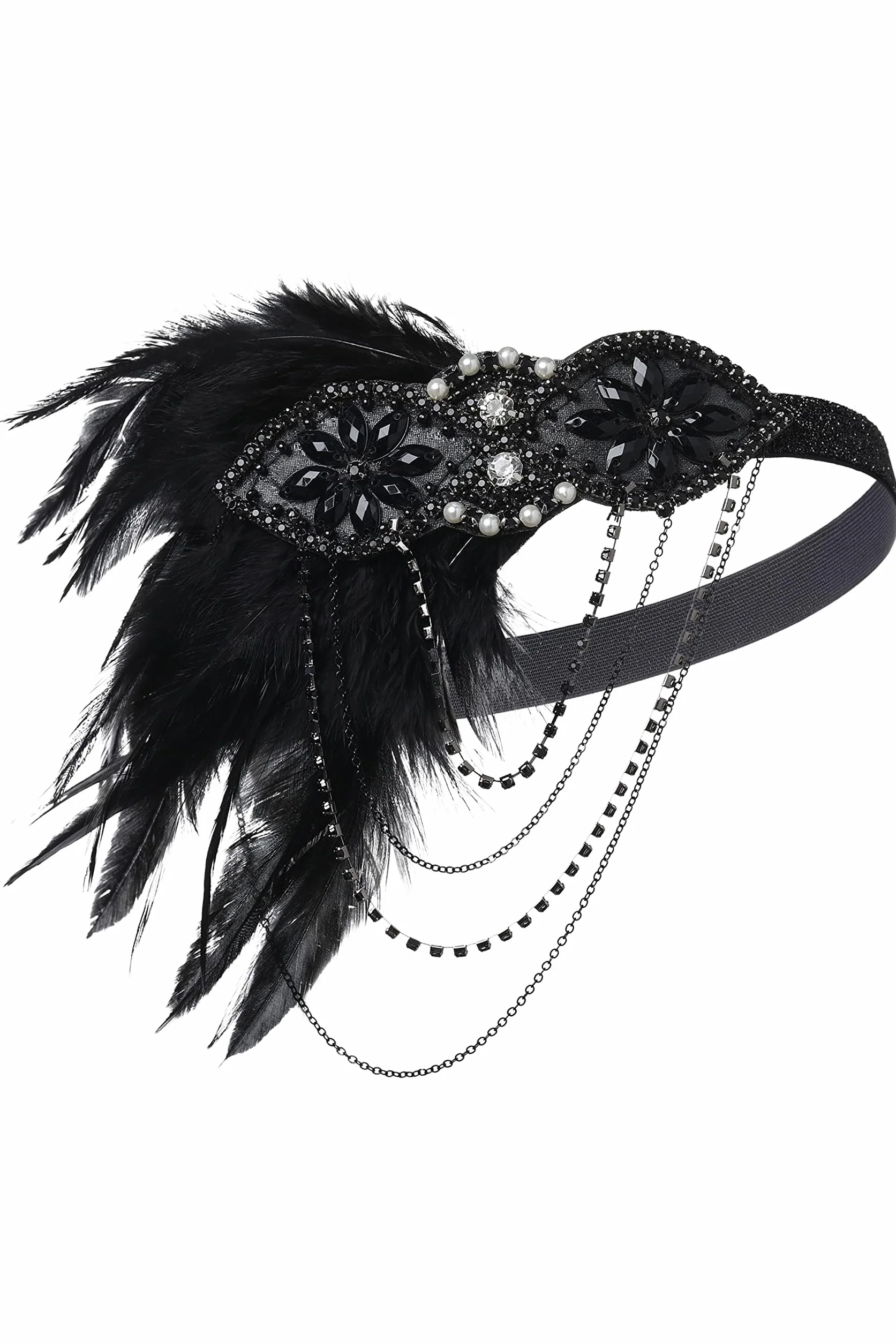 BABEYOND Sukienka damska w stylu lat 20. XX wieku, seksowna sukienka z dekoltem w kształcie litery V, Flapper Charleston, styl retro z lat 20. XX wieku, na imprezę tematyczną, na karnawał