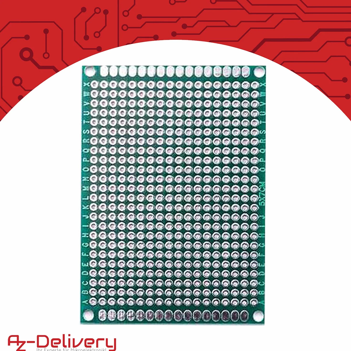 AZDelivery Zestaw 16 x PCB Board breadboard płytka drukowana kompatybilny z Arduino wraz z e-bookiem!