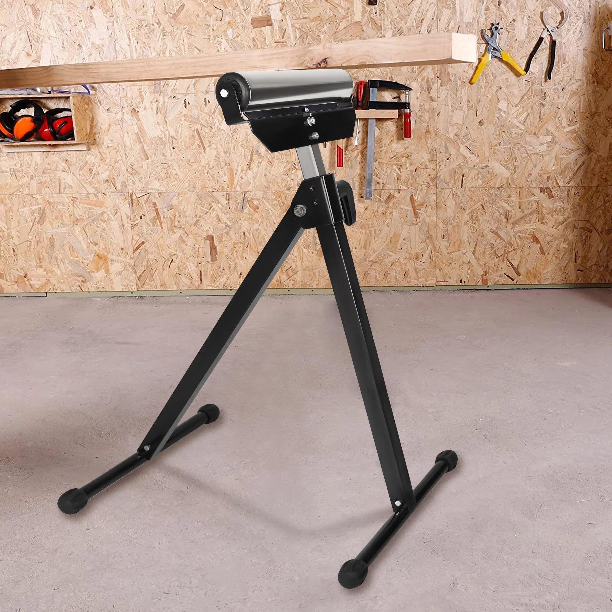 UISEBRT Kozioł na kółkach z regulacją wysokości 68-107 cm – składany stojak na kółkach ze stali – nośność maks. 60 kg / szt. – stojak na kółkach z antypoślizgowymi nóżkami, 2 sztuki