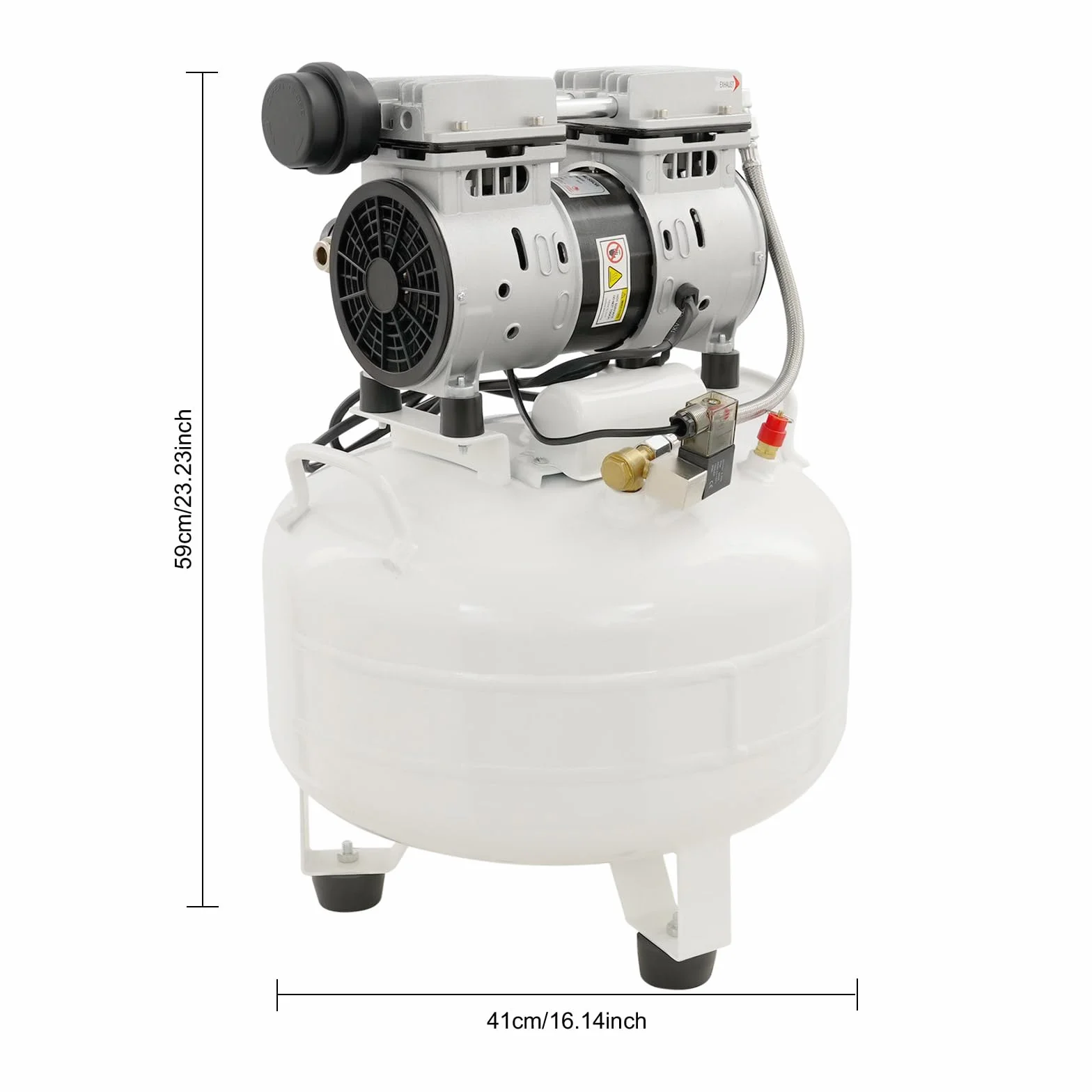 Sprężarka powietrza 30 l, 8 bar, 110 l/min, bezolejowa, 220 V, 550 W, kompresor powietrza do opon, pistoletów natryskowych, majsterkowiczów, warsztatów i hobby