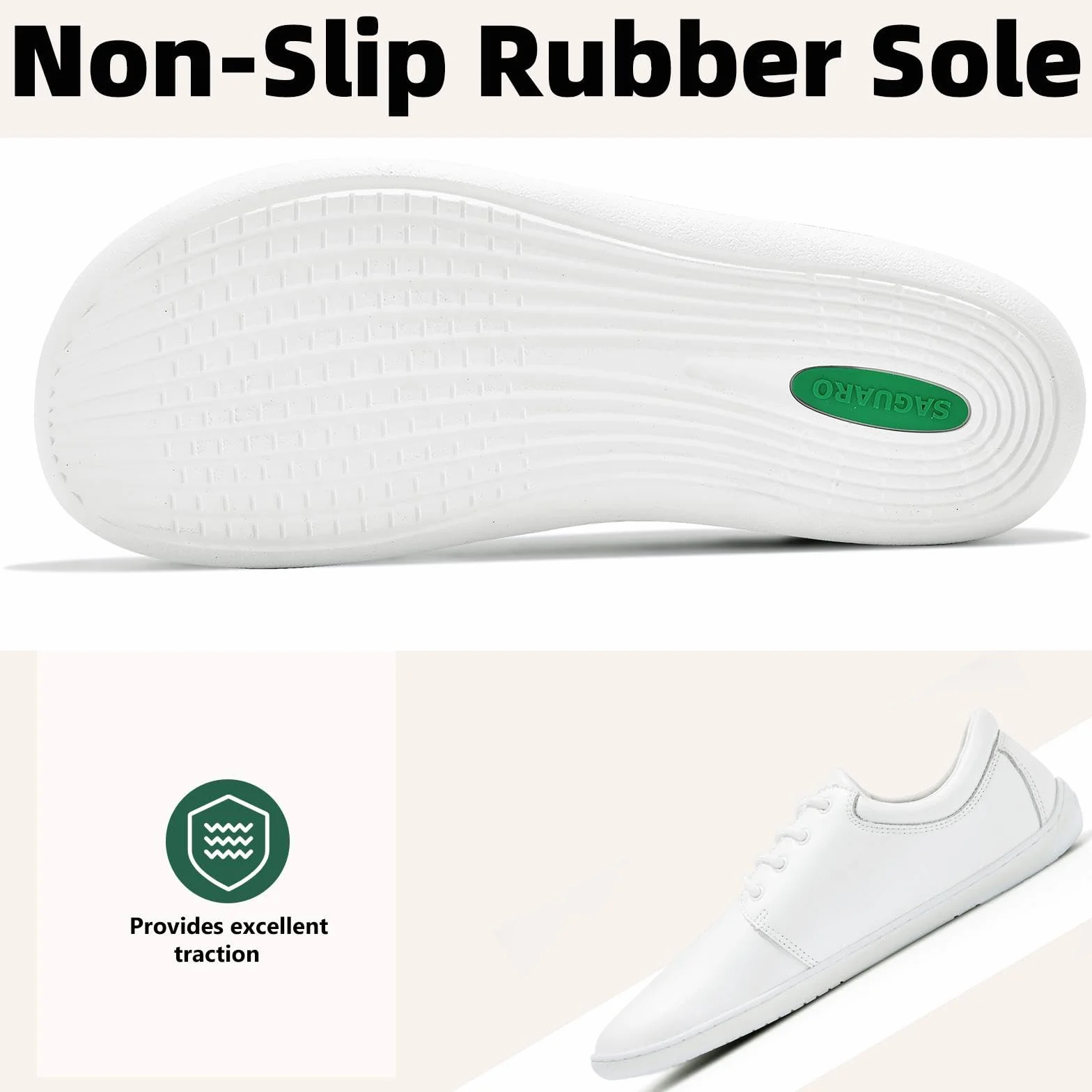 SAGUARO Barefoot Męskie buty casualowe minimalistyczne - z Wide Toe Box, Noble II, Gr.36-48