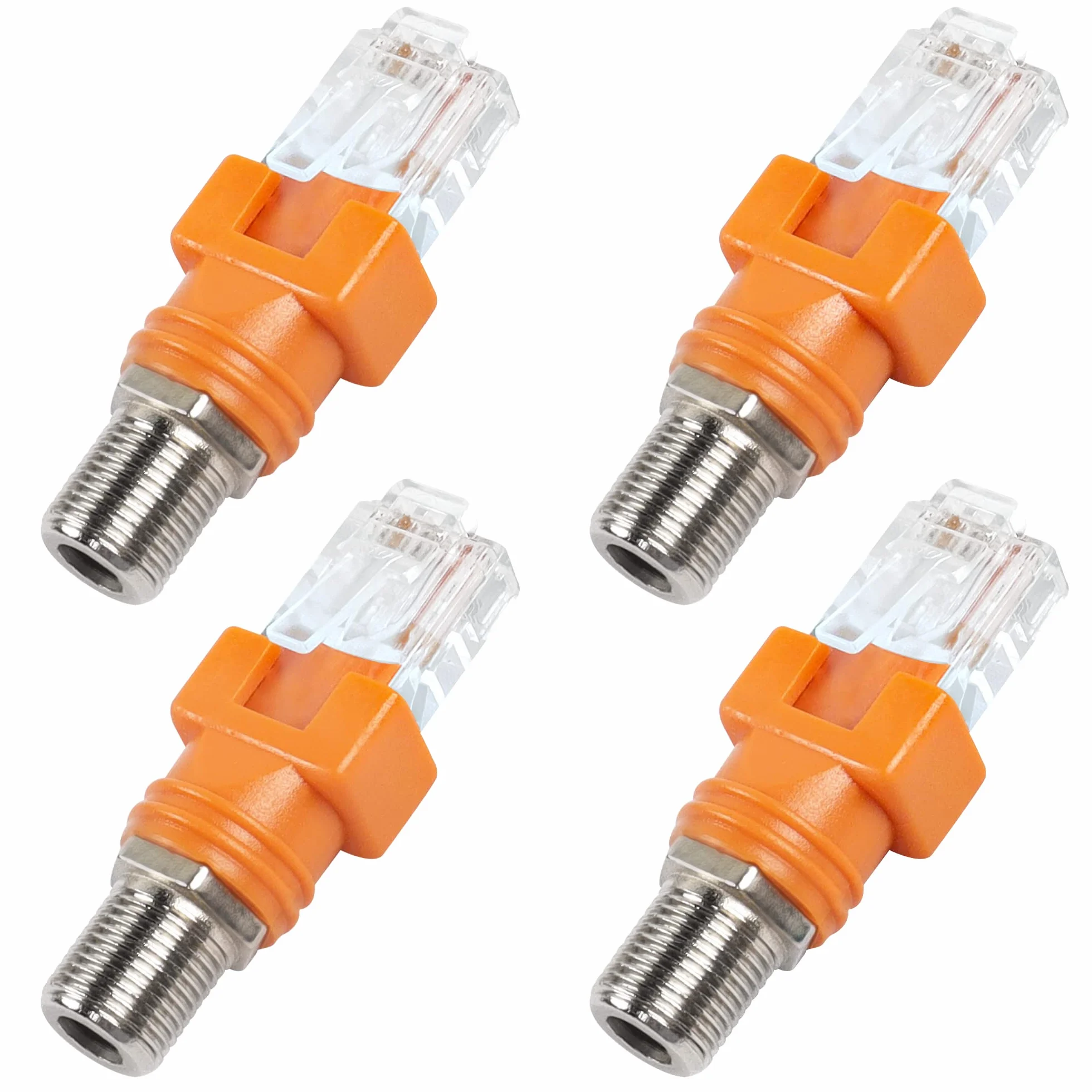 MEIRYFA Konwerter RF na Ethernet, adapter koncentryczny żeński do męskie łączniki, złącze do testera linii (4 szt.)