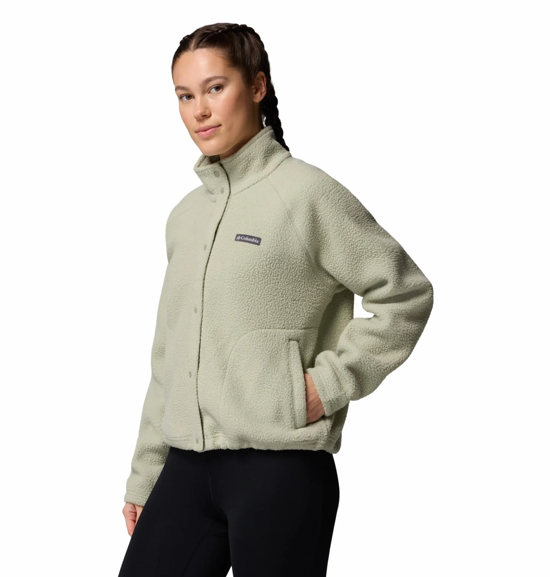 Columbia Damska kurtka polarowa Jasper Ridge Pebbled Full Snap, Safari, S