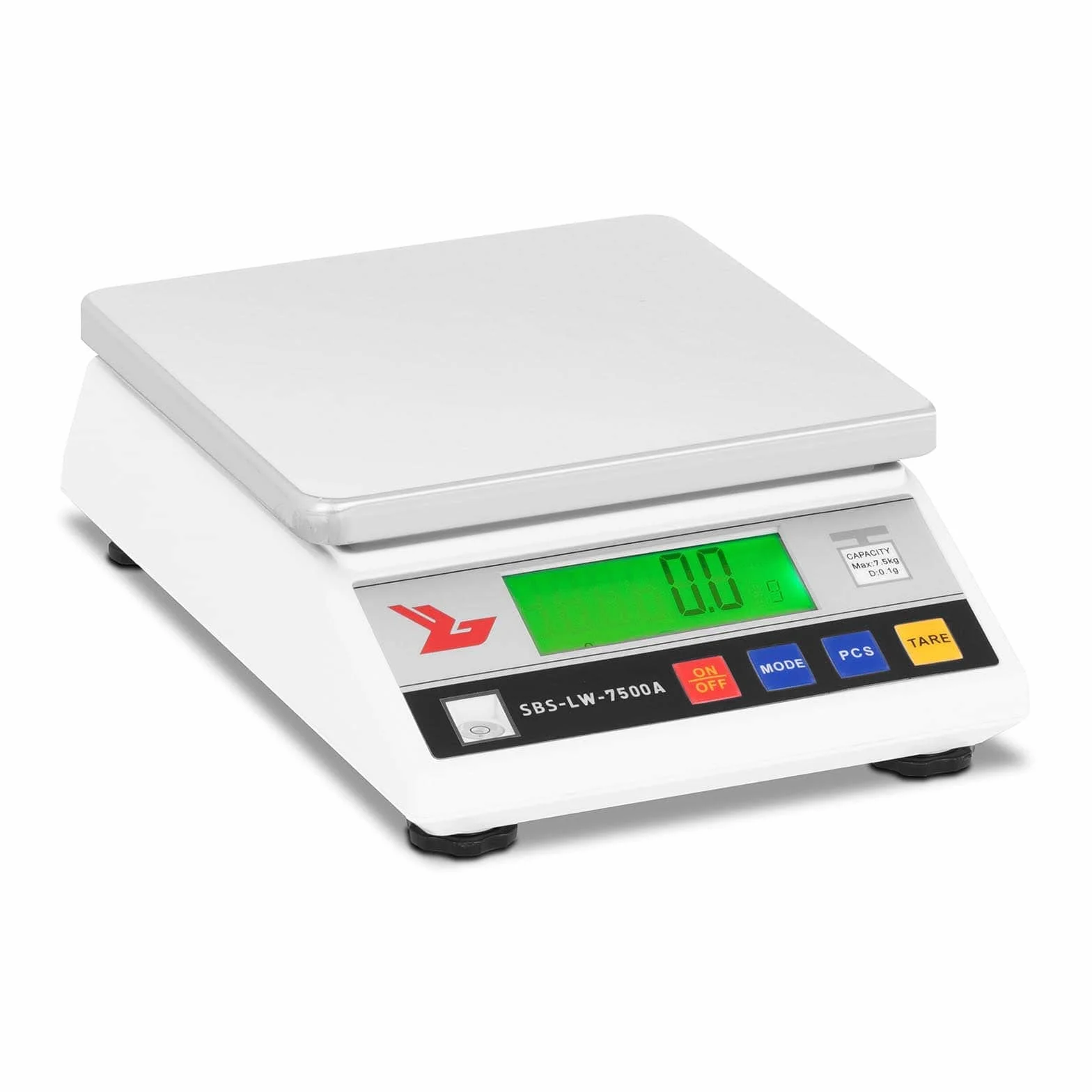 Steinberg Profesjonalna waga precyzyjna SBS-LW-7500A (7,500g/0,1g, powierzchnia ważenia 18x18cm, 26x8x18cm, czas nagrzewania 3 min)