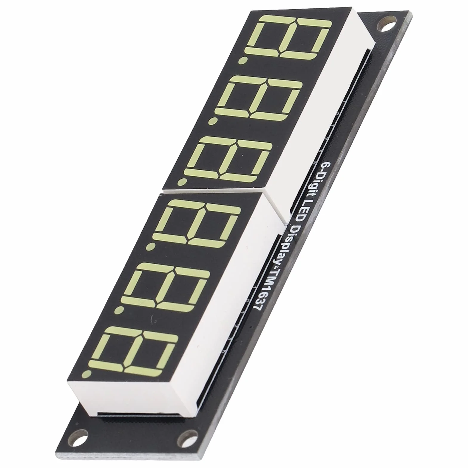 Wyświetlacz LED Cyfrowa Tuba 6 Cyfr 7 Segmentów Dziesiętnych TM1637 IC 2 Piny Białe światło Cyfrowe, Wyświetlacze Segmentowe LED