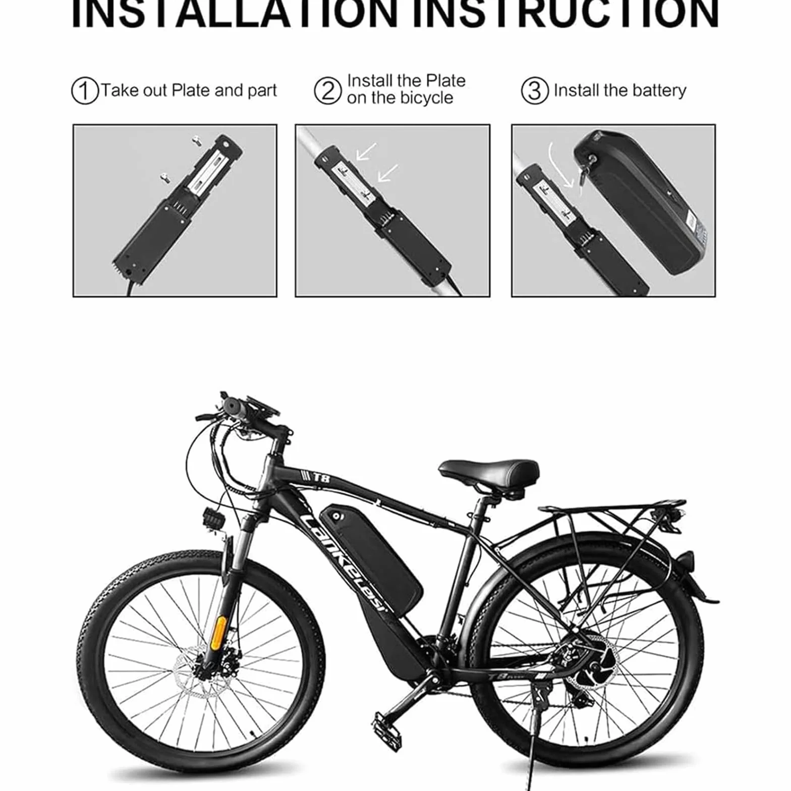 4-pinowa 5-pinowa dolna podstawa akumulatora Hailong Polly Ebike G56 G70 DP-5 5C 6 6C 9 9C płyta montażowa uchwyt mocujący akumulator do roweru elektrycznego (Hailong-2-4Pin)