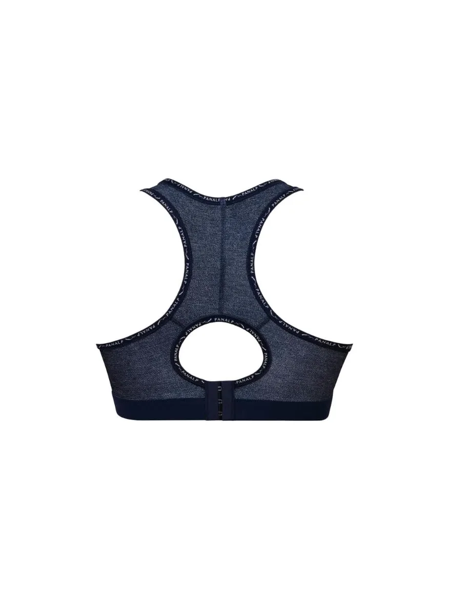 Anita - Pan Alp - damski biustonosz sportowy - Racerback, Jeans, 80C
