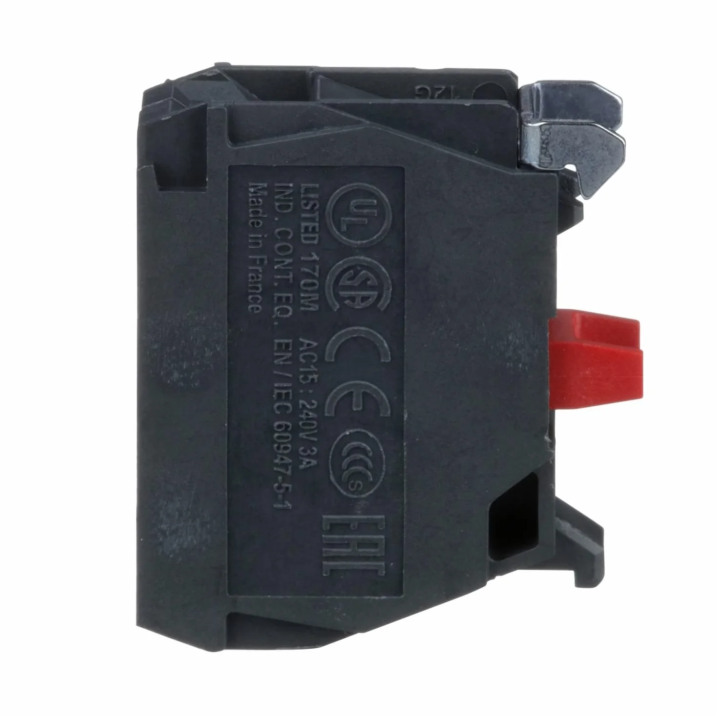 Schneider Electric | ZBE102 - blok przełącznika pomocniczego, ZBE 22 mm, 1Ö, ilość: 5