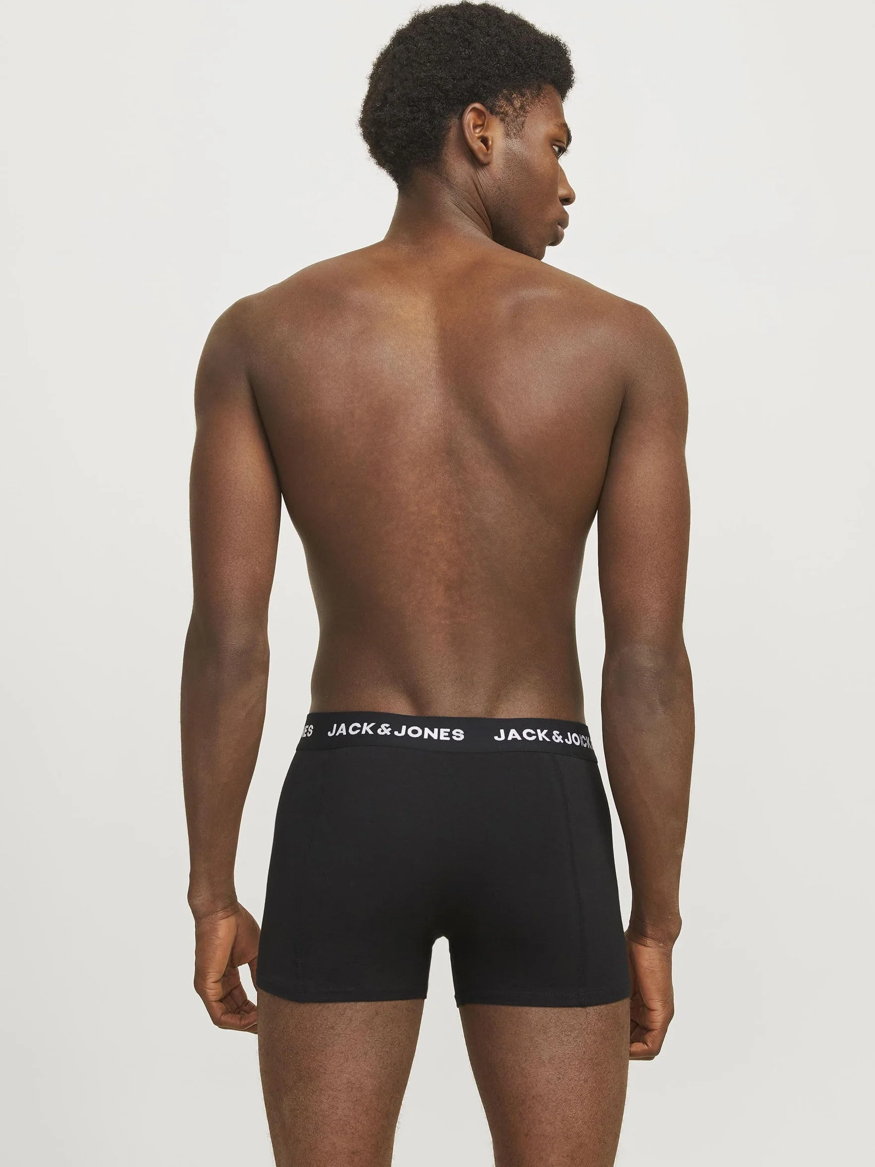 JACK & JONES Jacanthony Trunks Bokserki Mężczyźni Zestaw 3 Sztuk Czarne