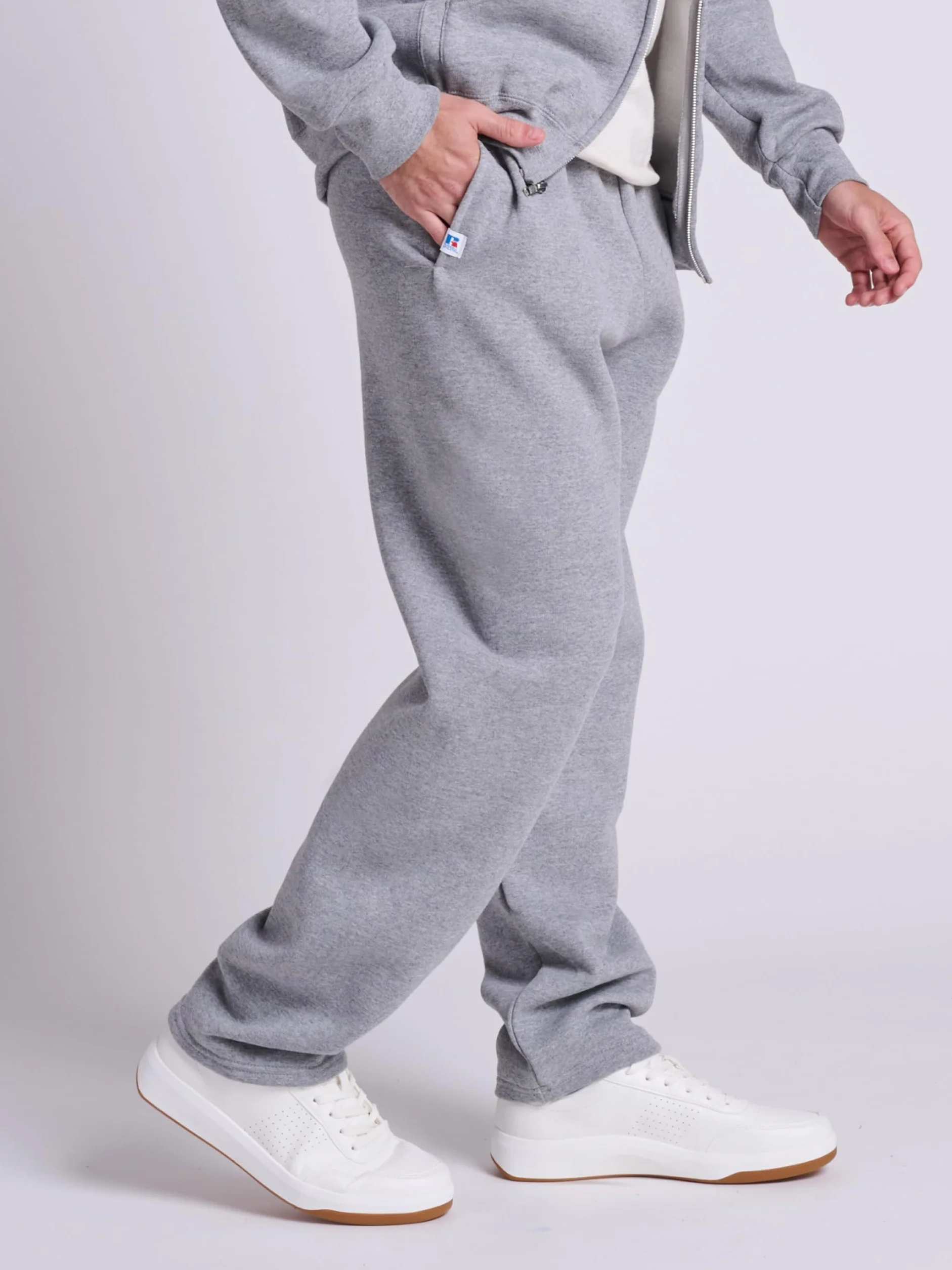 Russell Athletic Dri-power Open Bottom Sweatpants With Pockets - Spodnie dresowe Mężczyźni