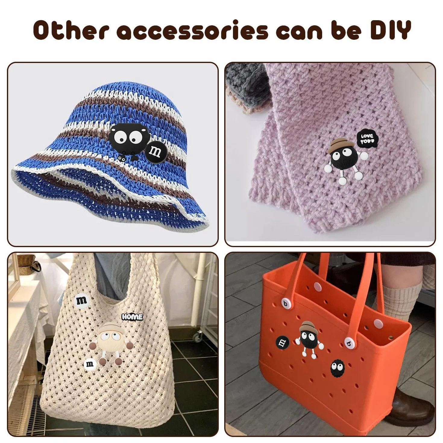 Akcesoria 3D Crocs Charms do Butów - Urocze Ozdoby z PVC DIY Guziki Broszki Dekoracja