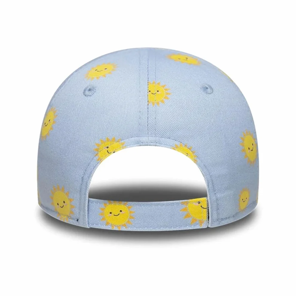 New Era MLB czapka dziecięca 9FORTY Sun All Over Print New York Yankees, niebieska, 2-4 lata