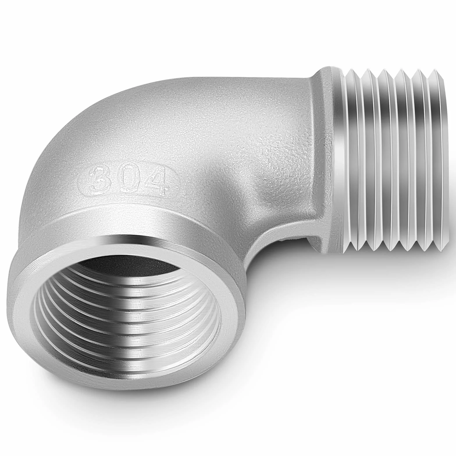 5 sztuk ze stali nierdzewnej 304 złącza kolanowe 90 stopni, złączki rurowe BSP 1/4 "męskie do 1/4" żeńskie