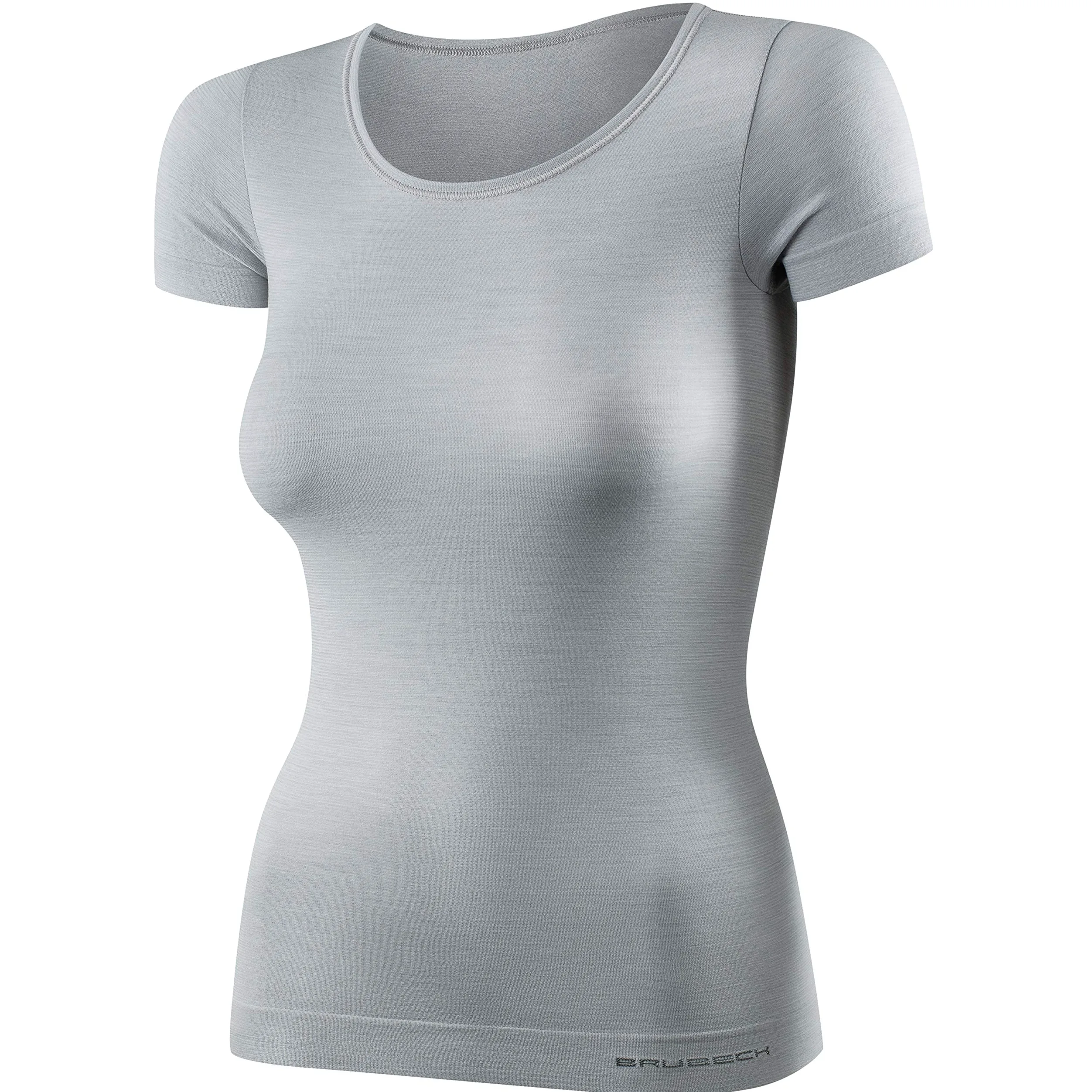 Brubeck Damski T-shirt | oddychający | termiczny | sport | outdoorowy | bielizna funkcyjna | górna część | 41% wełna merino | SS11020