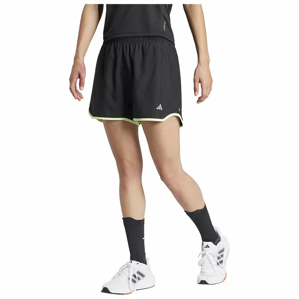 adidas Damskie szorty Run It, L 10 cm czarne, Czarny, L