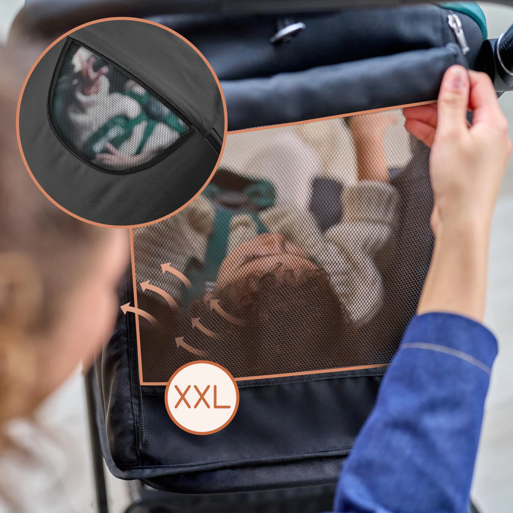 LIONELO MIRA Wózek dziecięcy do 22 kg, od 6 m do 4 lat, kółka obrotowe o 360°, całkowita amortyzacja, regulowany oparcie i podnóżek, XXL, UPF50, duży kosz do 3 kg (różowy)