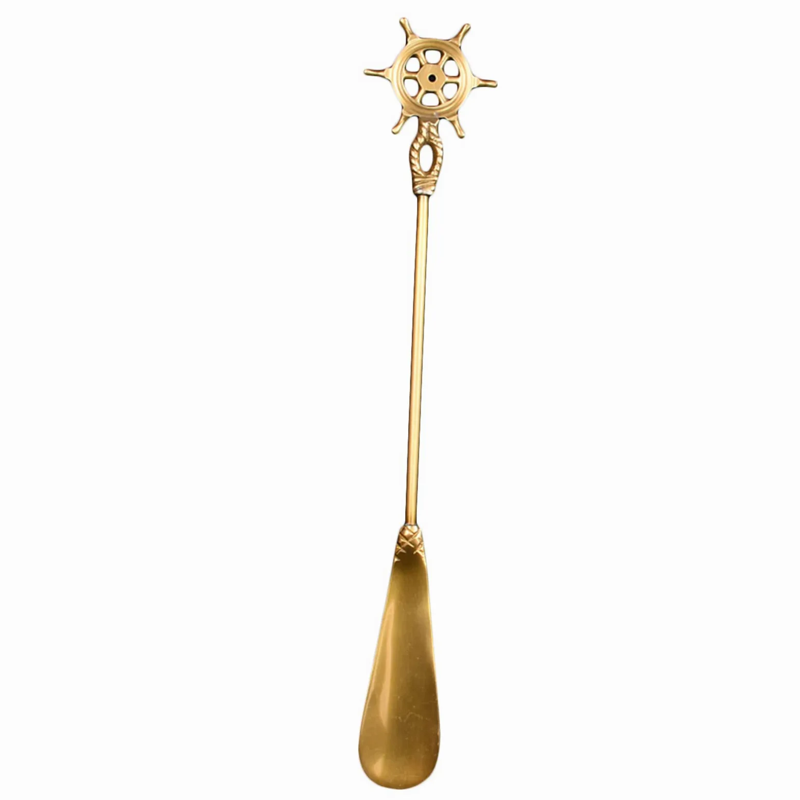 Łyżka do butów z długą rączką Metalowa łyżka do butów Bass Bardzo długie łyżki do butów dla mężczyzn, kobiet w podeszłym wieku, B (A)