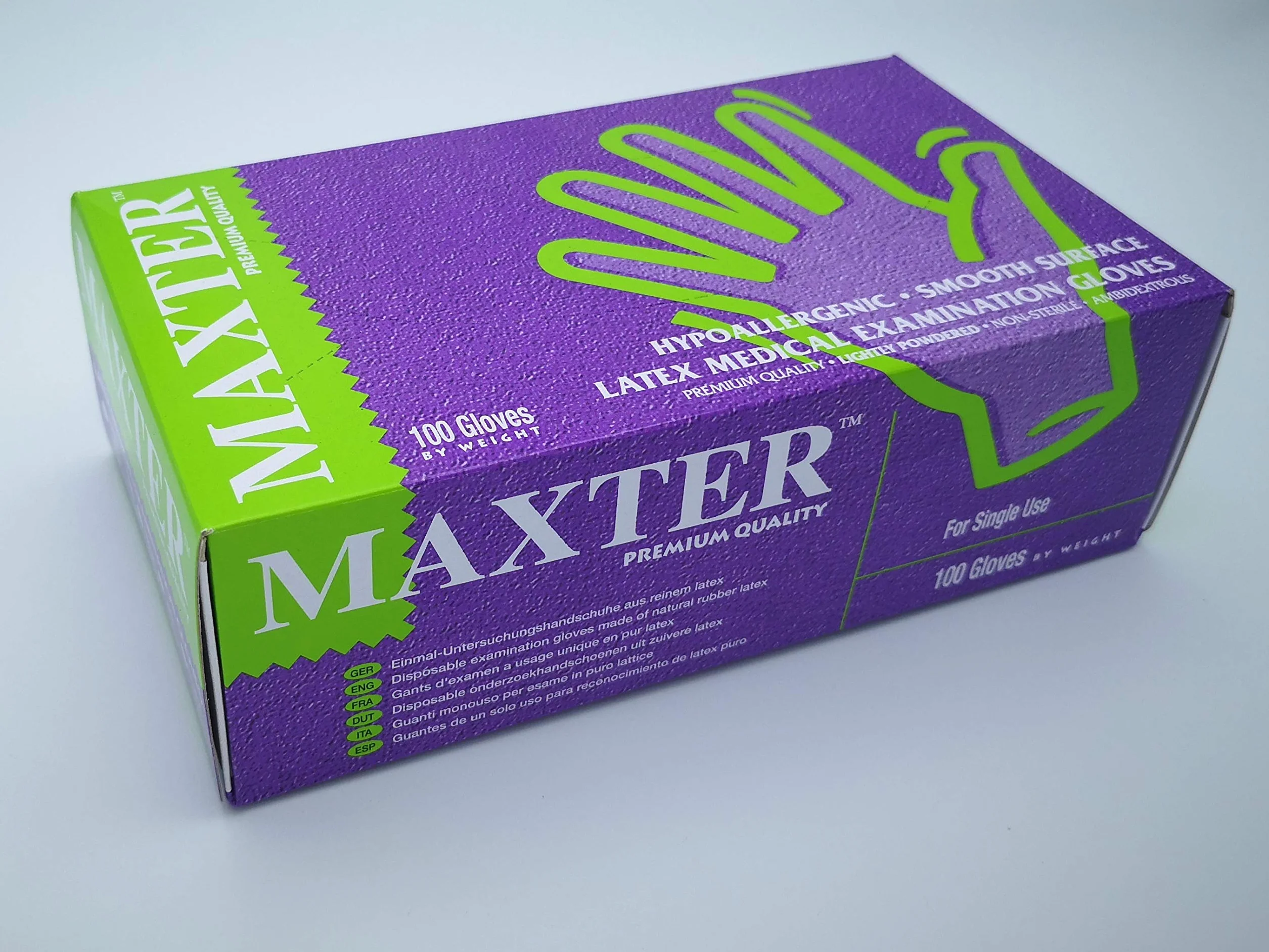 Maxter Rękawice lateksowe 100 sztuk/S