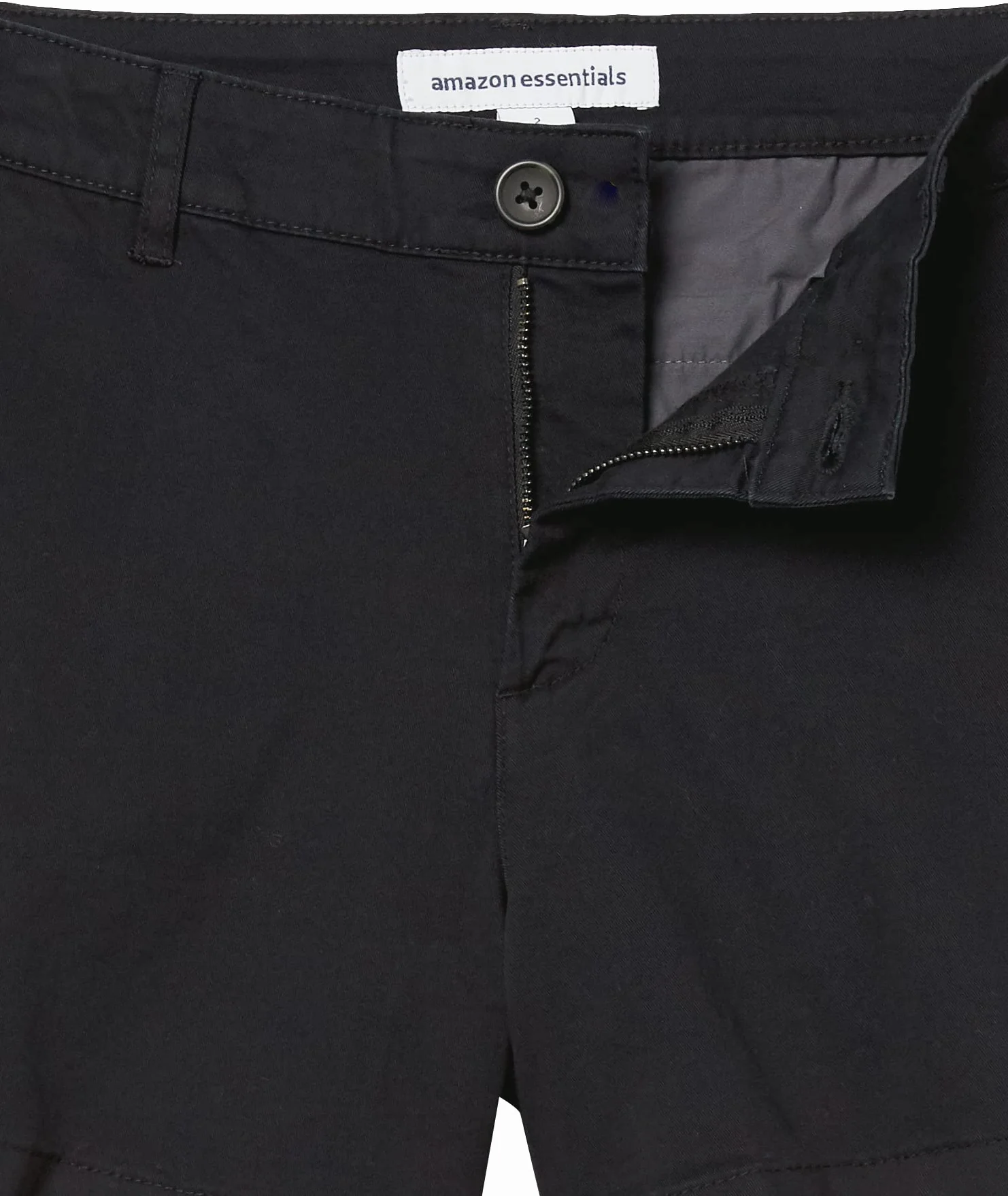 Amazon Essentials Kobiety Średniej wysokości slim fit 3,5 cala wewnętrzna nogawka khaki krótkie