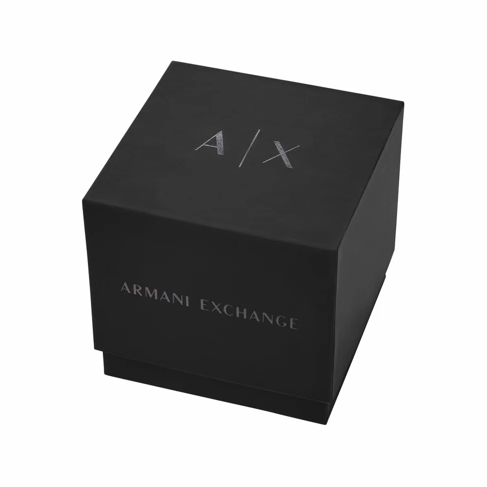 Armani Exchange AX4293 męski czarny zegarek ze stali nierdzewnej 44 mm