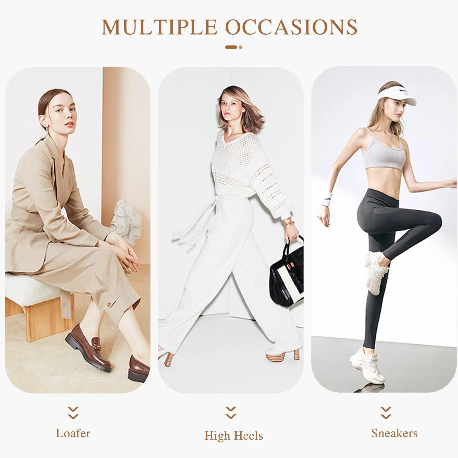 Caudblor 6 par niewidocznych antypoślizgowych damskich krótkich skarpet Low Cut Liners & Ankle Socks Black Gray Nude 4-6 6-8, BEŻOWY, 36.5-38.5 EU