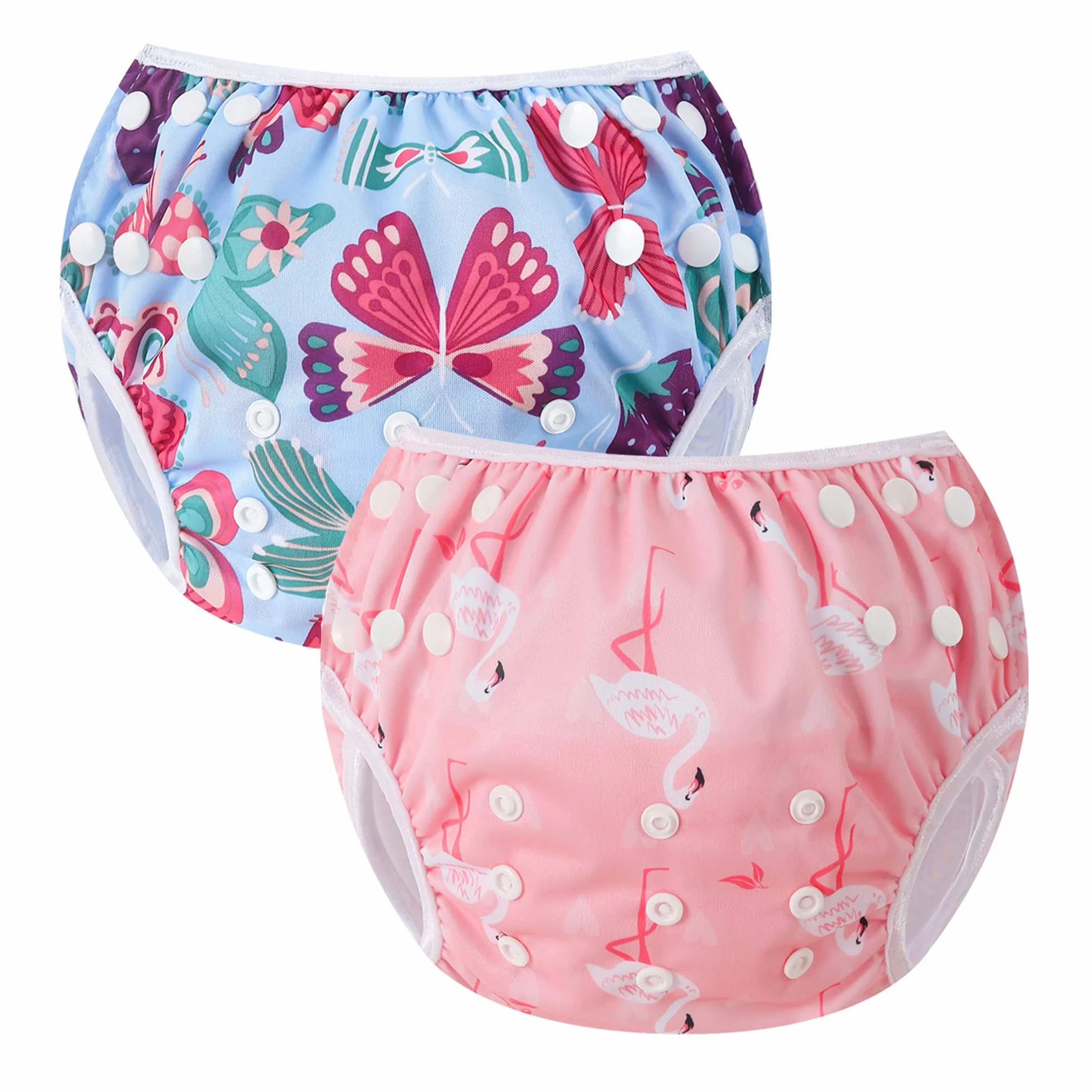 Pieluchy pływackie pieluchy dla niemowląt kostium pływacki kostium basen dla niemowląt wielokrotnego użytku regulowany zmywalny jeden rozmiar dla dzieci 0-3 lat prezenty na prysznic