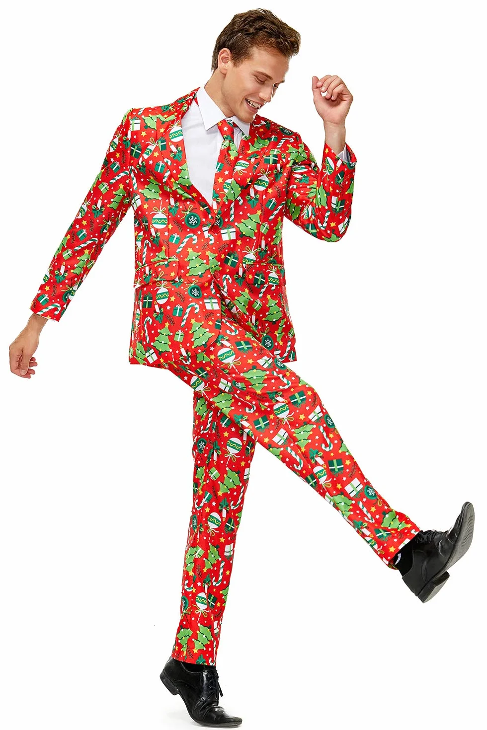 U LOOK UGLY TODAY Smoking Mężczyźni Christmas Suit Party Mens Funny Novelty Xmas Jacket Costume
